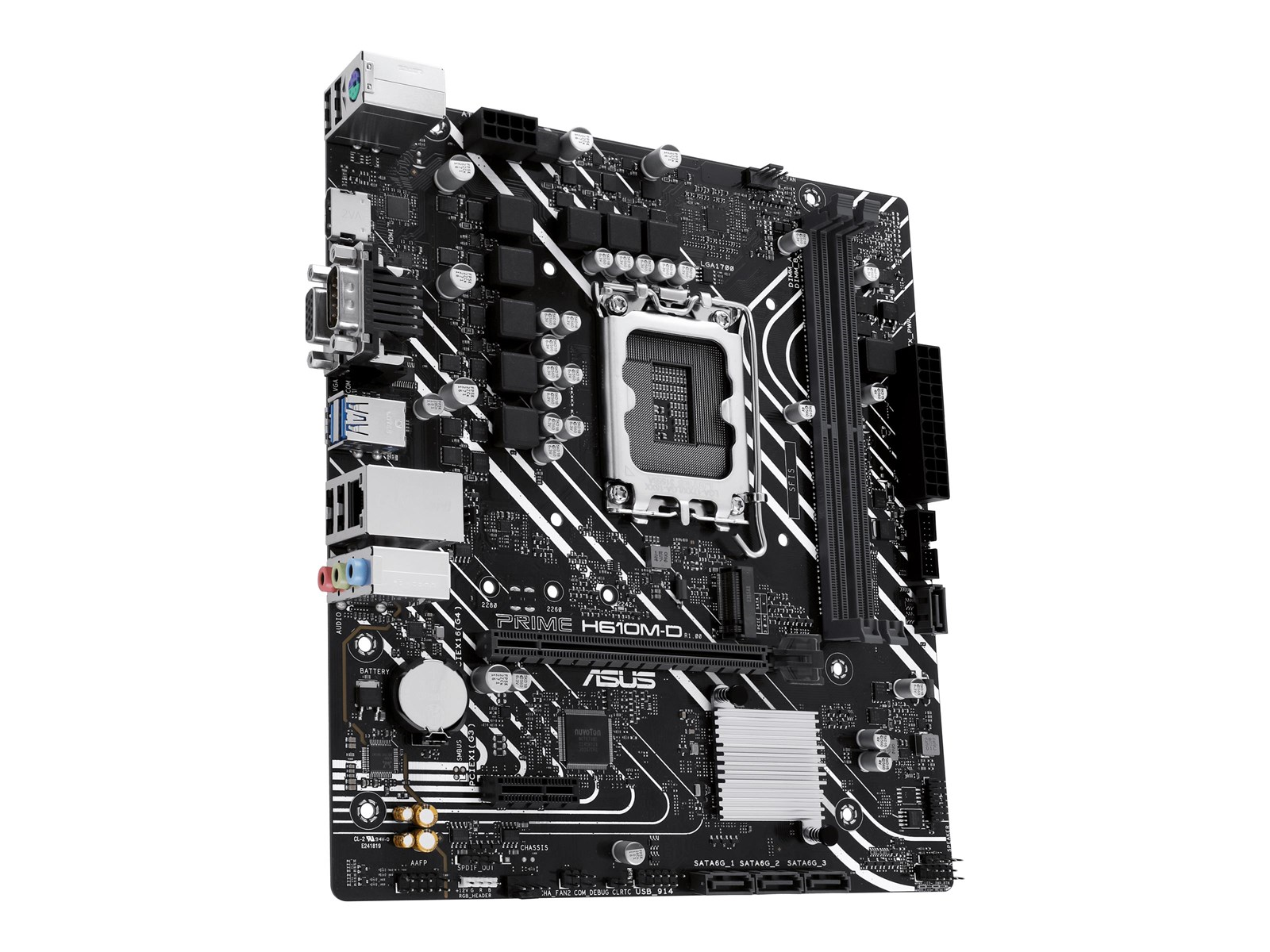 ASUS PRIME H610M-D Mainboard - Intel H610 - Intel LGA1700 socket - DDR5 RAM - Micro-ATX