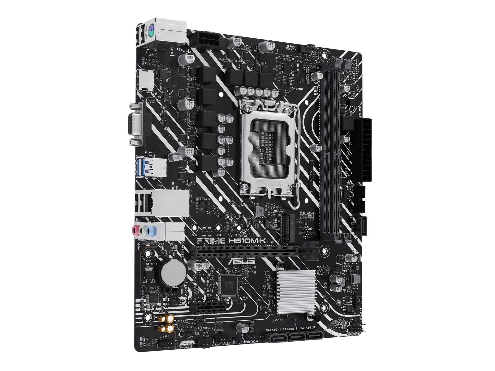 ASUS PRIME H610M-K Mainboard - Intel H610 - Intel LGA1700 socket - DDR5 RAM - Micro-ATX