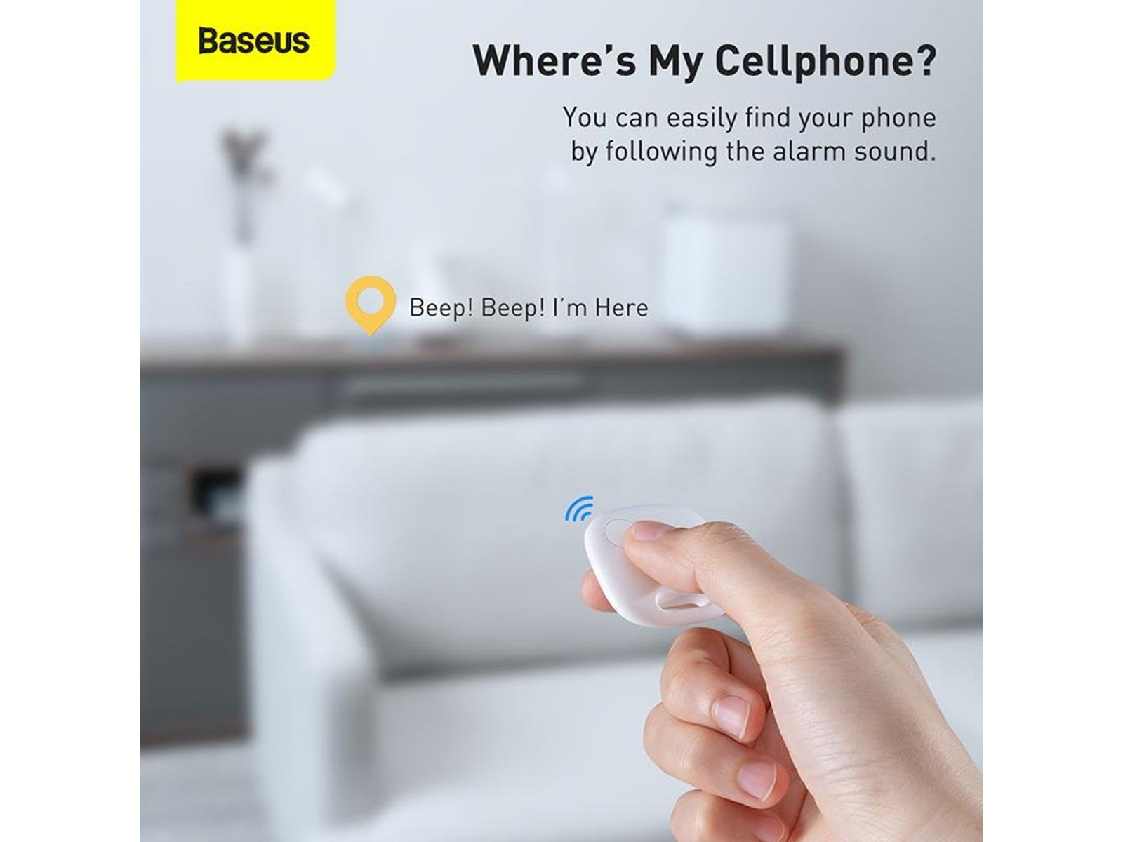 Baseus Intelligent T2 Pro anti-loss device (white)