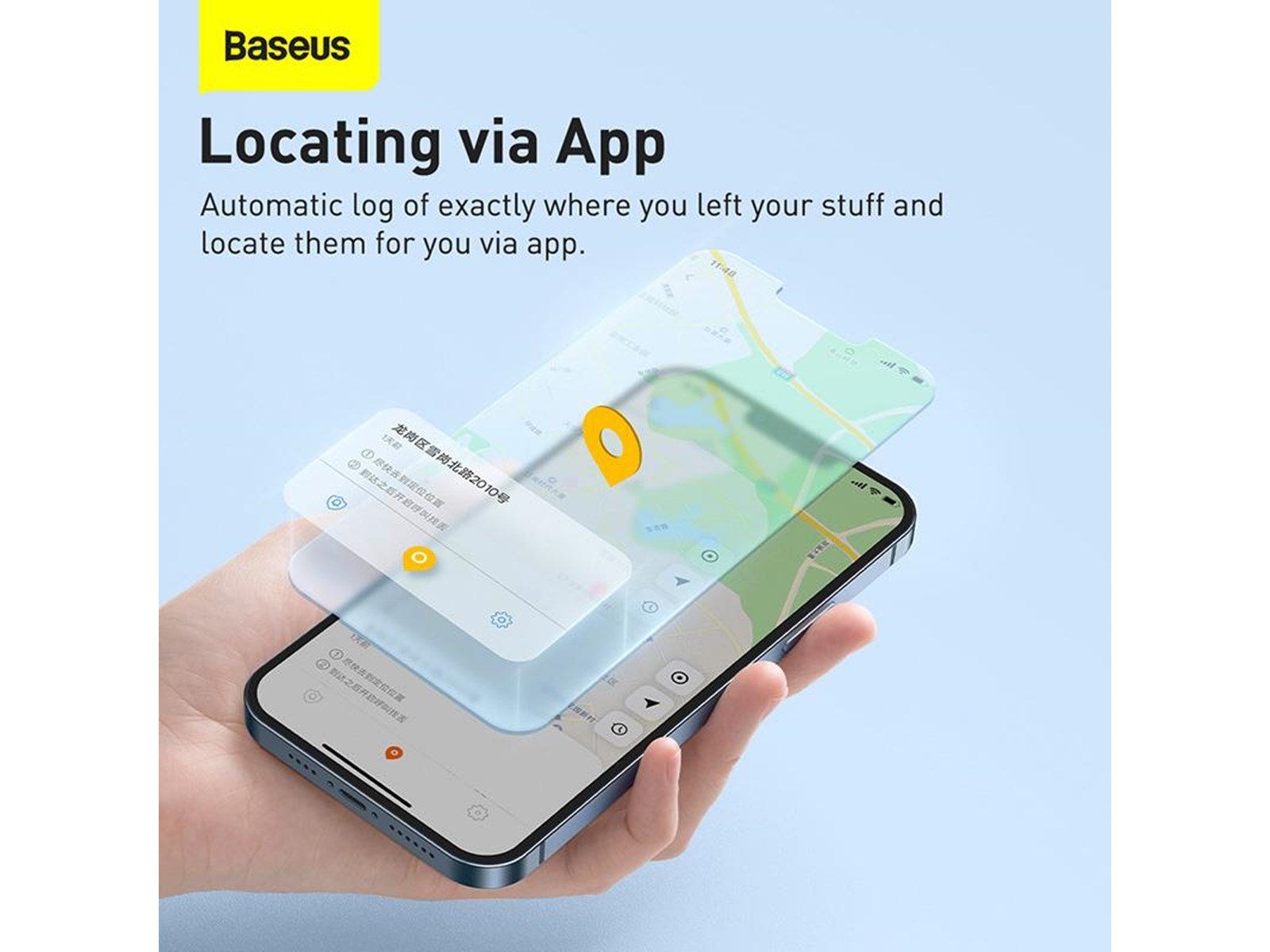 Baseus Intelligent T2 Pro anti-loss device (white)