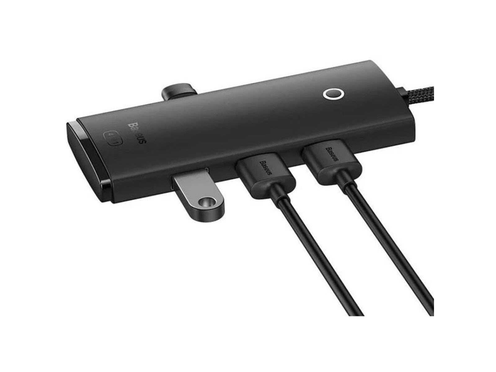 Baseus Lite Series Hub 4in1 USB to 4x USB 3.0 25cm (Black) USB-Hubs - USB 3.0 - 4 - Schwarz