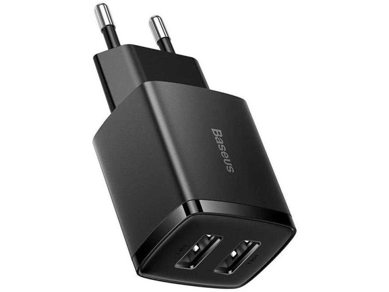 Baseus Compact Quick Charger 2x USB 10.5W (black)