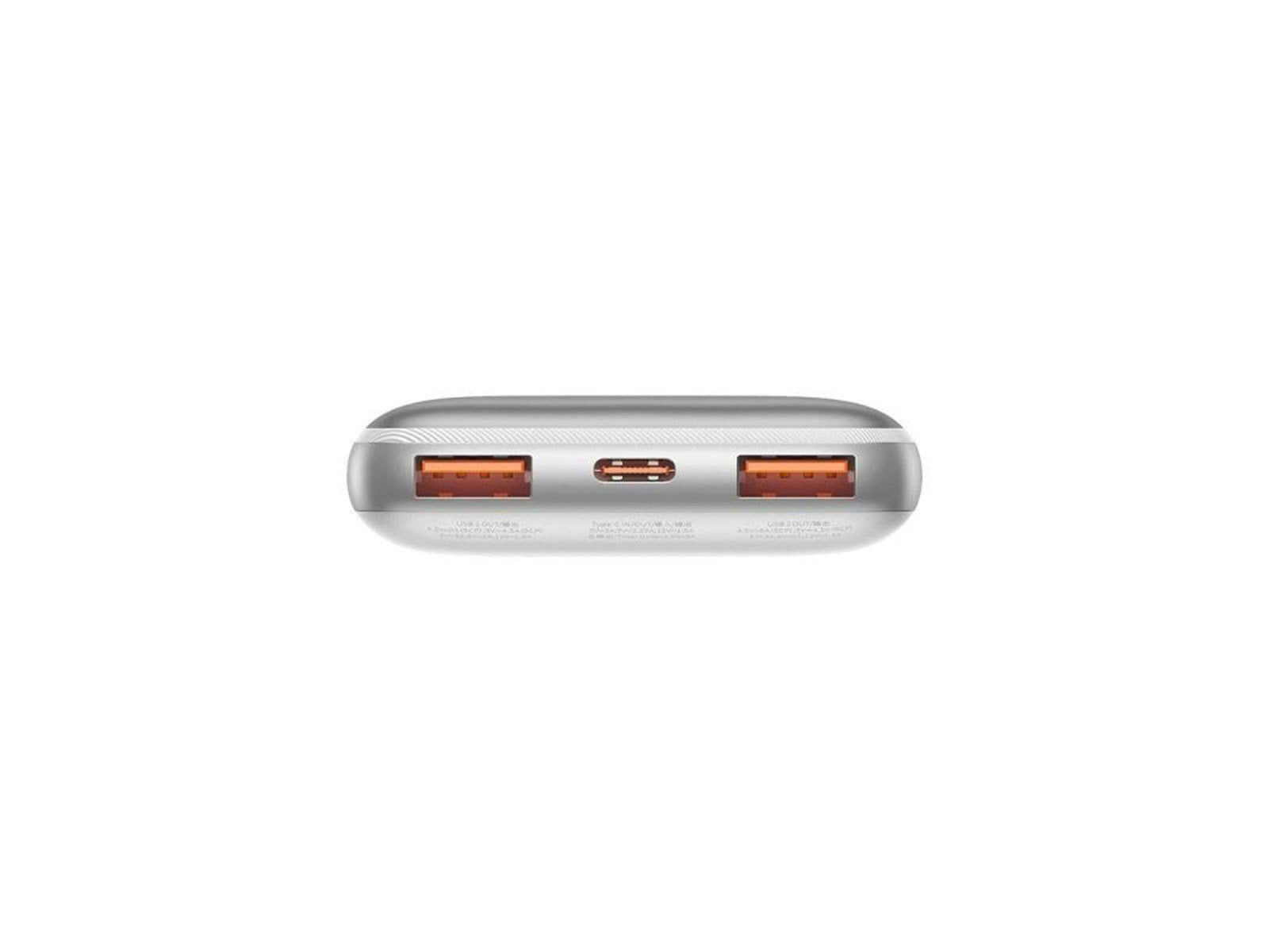 Baseus Bipow Pro 10000mAh 2xUSB USB-C 22.5W (white) Powerbank (Akku) - Weiß - 10000 mAh