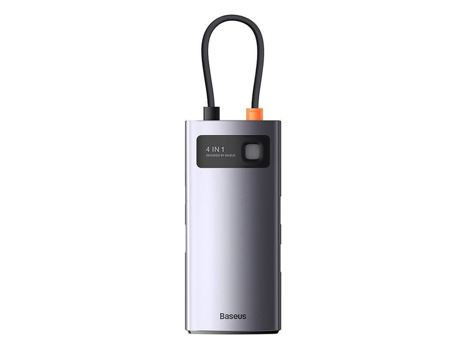 Baseus Hub 4in1 Metal Gleam Series USB-C to 3x USB 3.0 + Ethernet RJ45 USB-Hubs - USB 3.0 - 4 - Grau