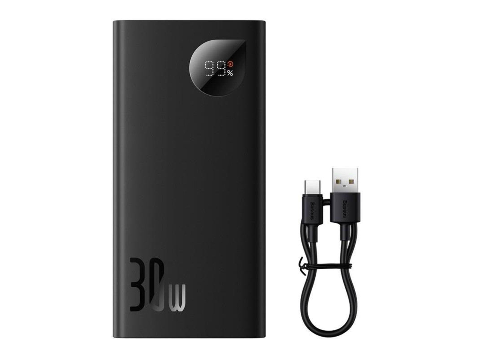Baseus Adaman2 10000mAh 2xUSB USB-C 30W (black) Powerbank (Akku) - schwarz - 10000 mAh