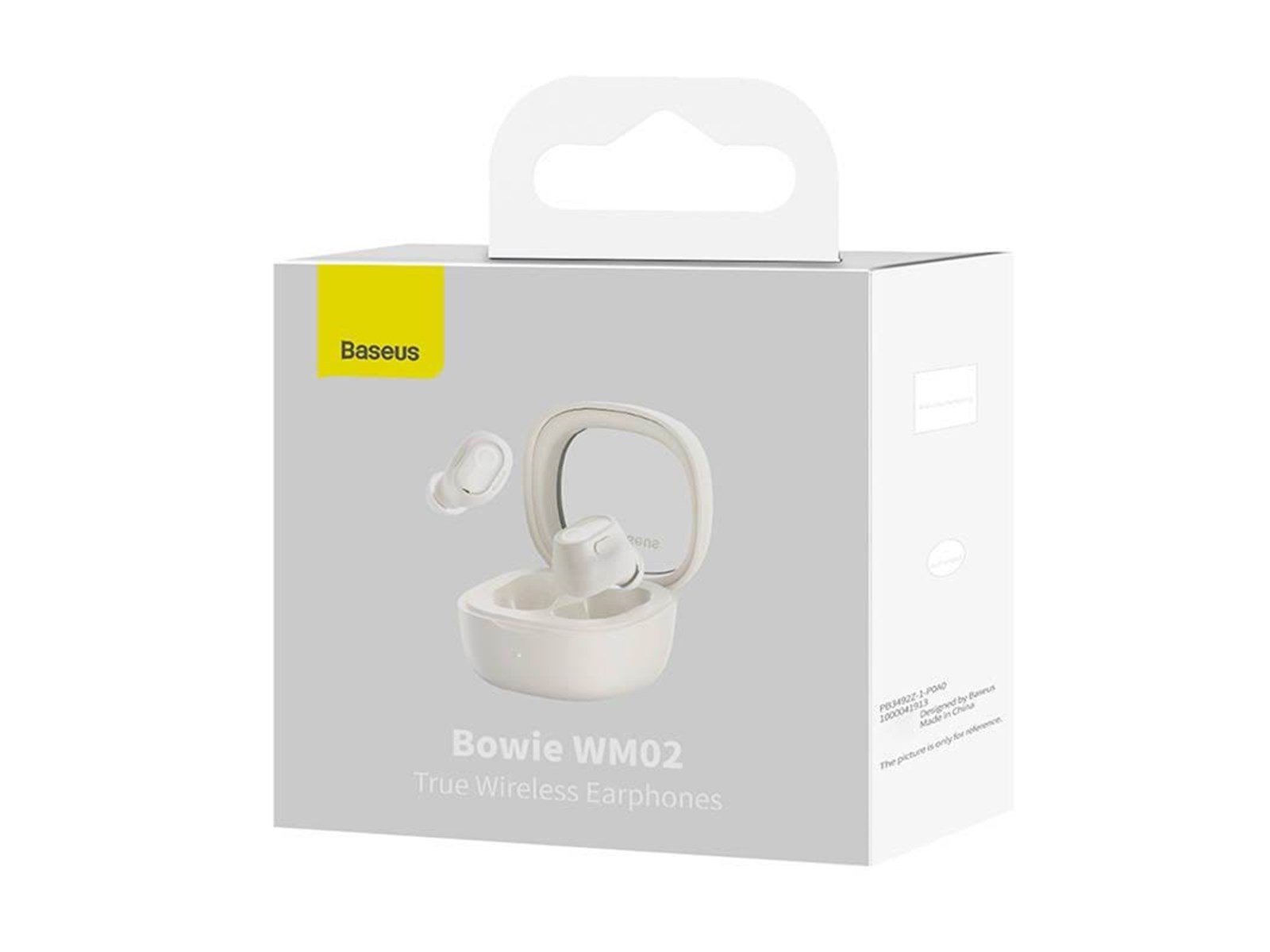 Baseus Wireless headphones  Bowie WM02 TWS Bluetooth 5.0 (white)