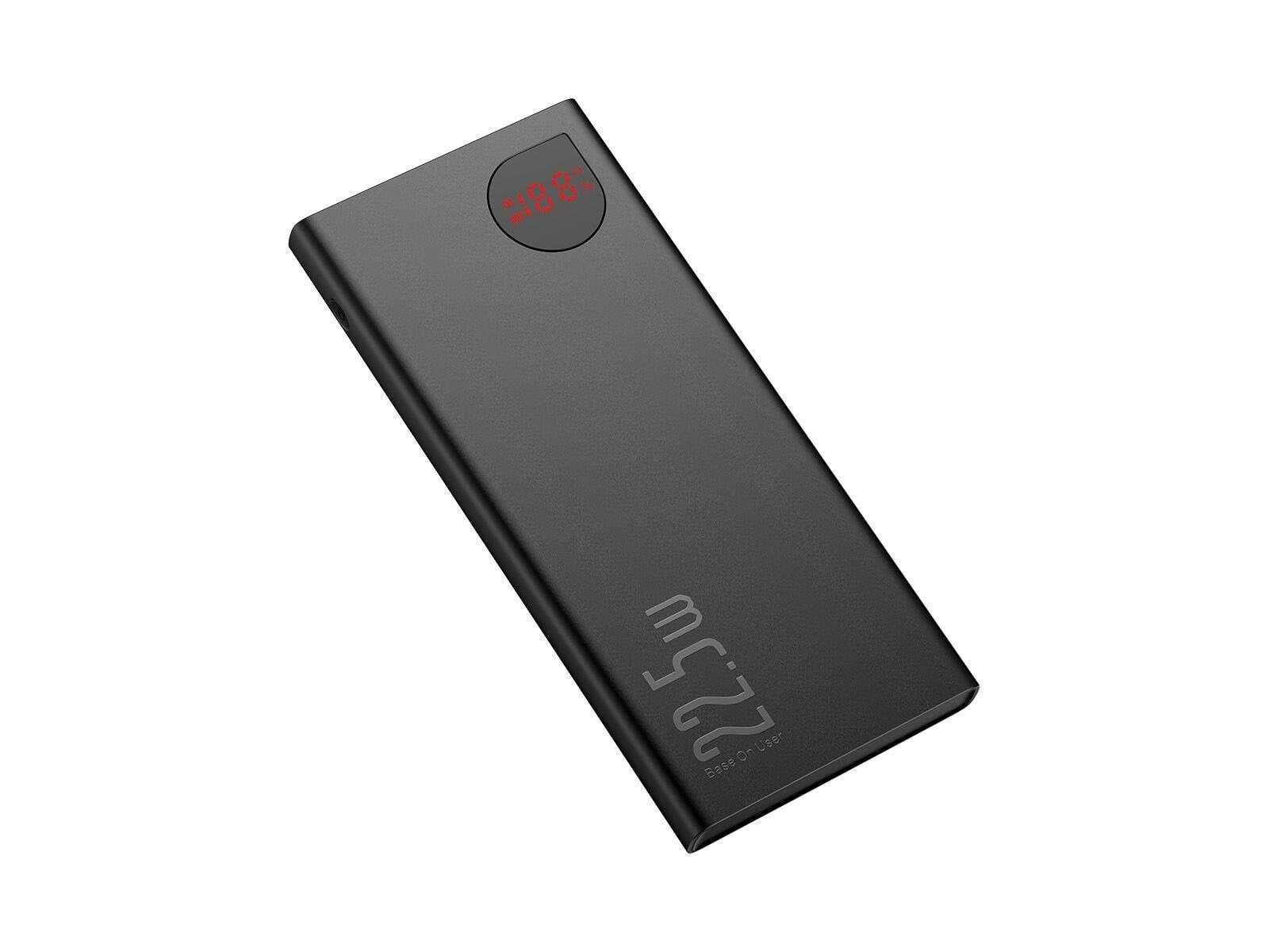 Baseus Adaman Metal 10000mAh 22.5W (black) Powerbank (Akku) - schwarz - 10000 mAh