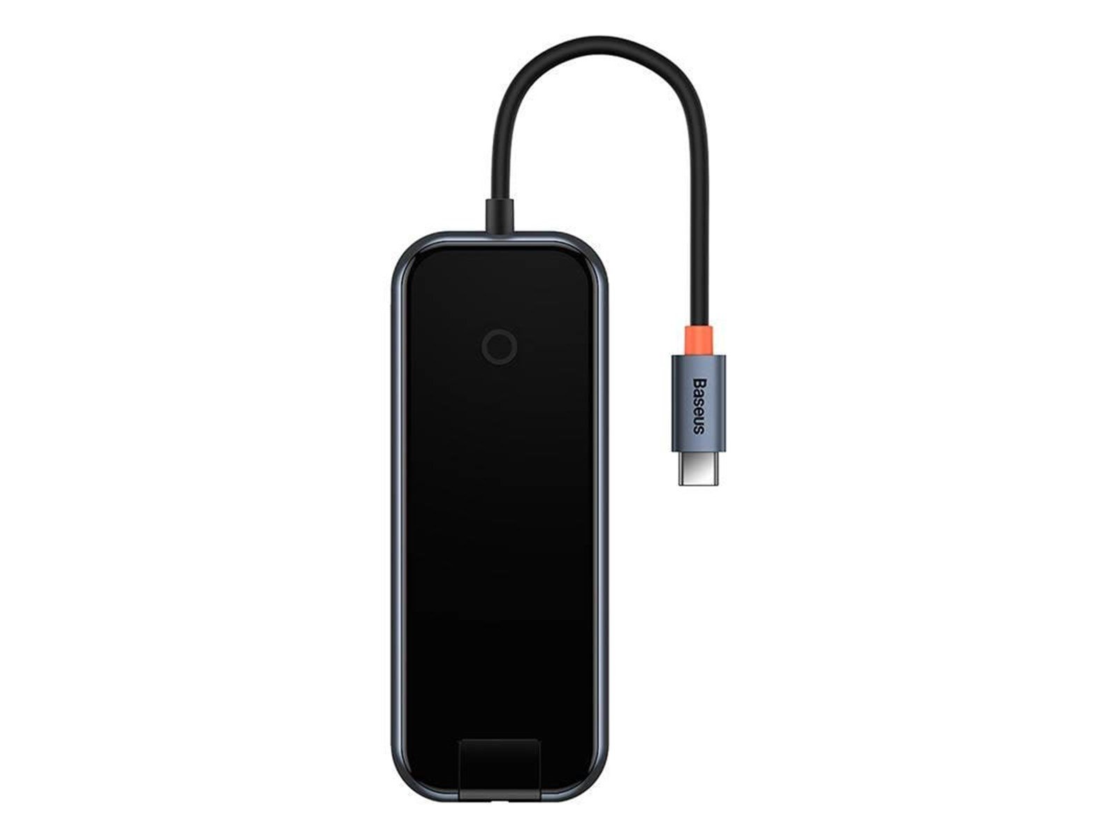 Baseus AcmeJoy series USB-C to 2xUSB 3.0 + USB 2.0 + USB-C PD + RJ45 (dark grey) USB-Hubs - USB 3.0 - 5 - Schwarz