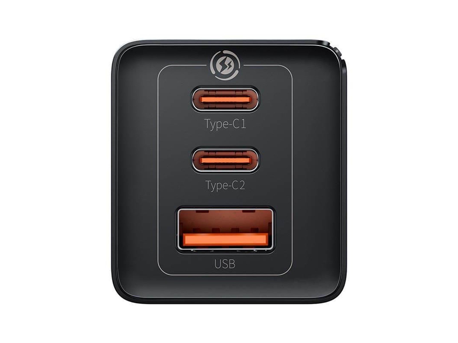 Baseus GaN5 Pro 2xUSB-C + USB 65W (black)