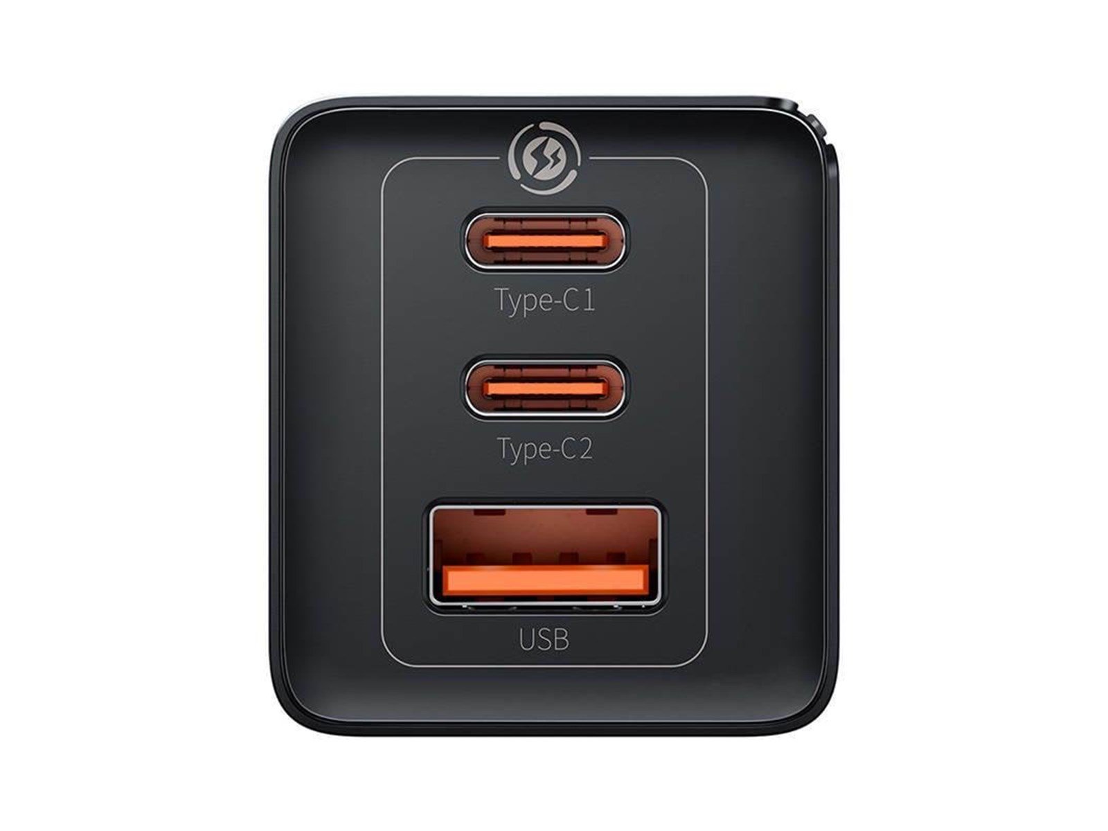 Baseus GaN5 Pro 2xUSB-C + USB 65W (black)
