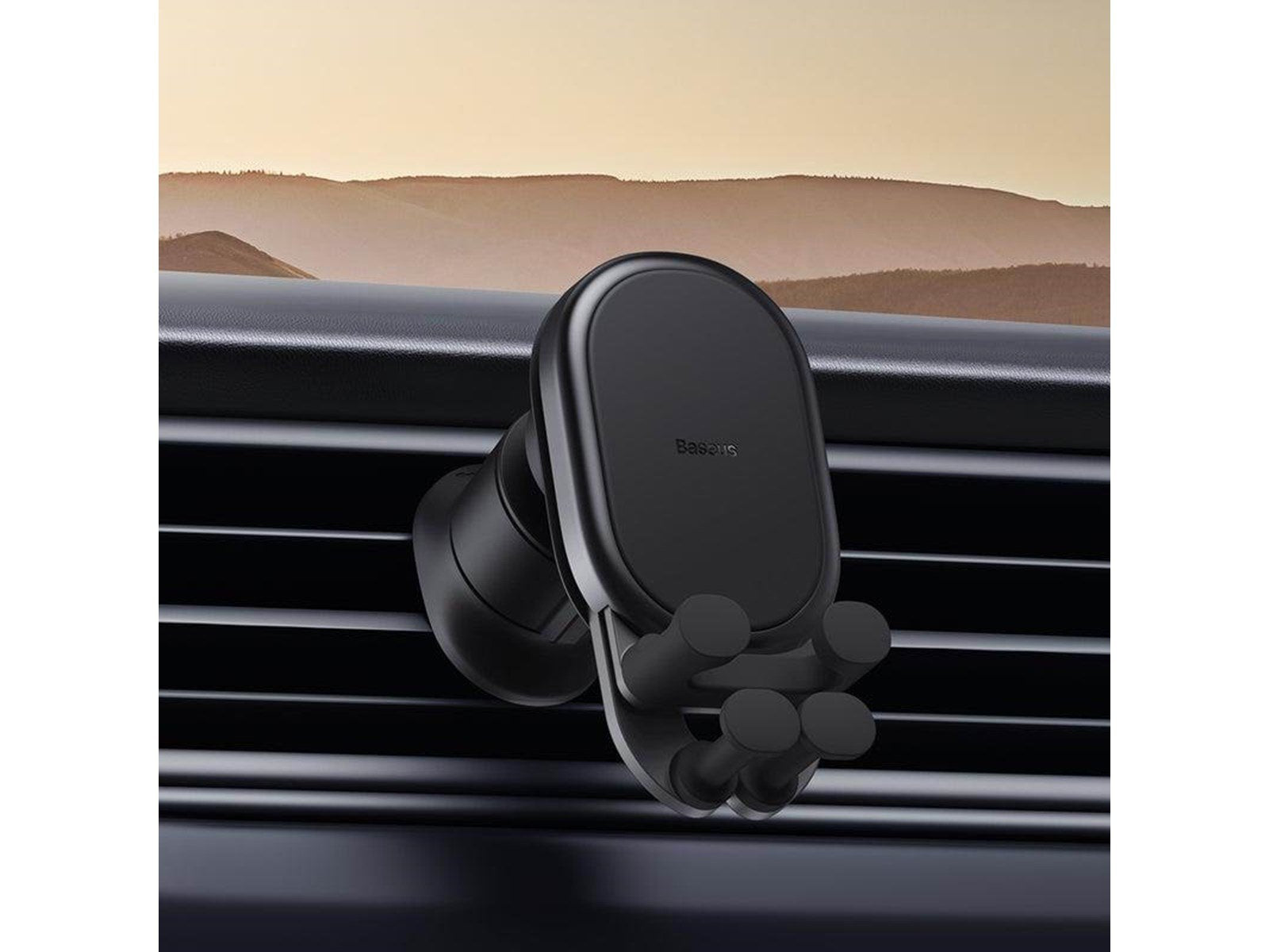 Baseus Stable Gravitational Car Phone Holder to Ventilation Grid (black)