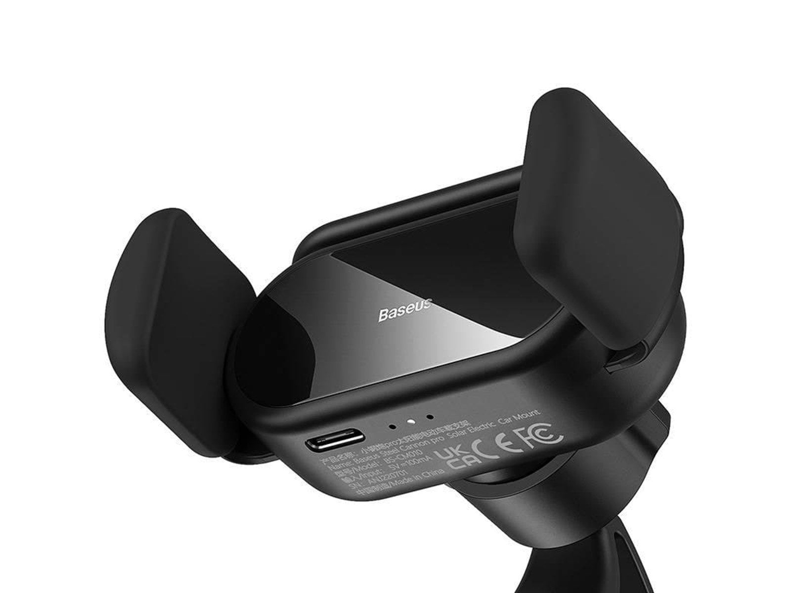 Baseus Solar Electric Car Phone Holder  Steel Cannon Pro (Black)