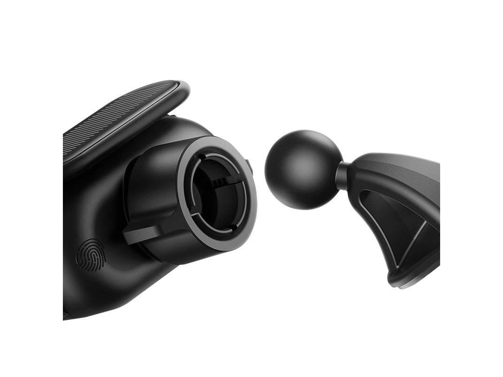 Baseus Solar Electric Car Phone Holder  Steel Cannon Pro (Black)