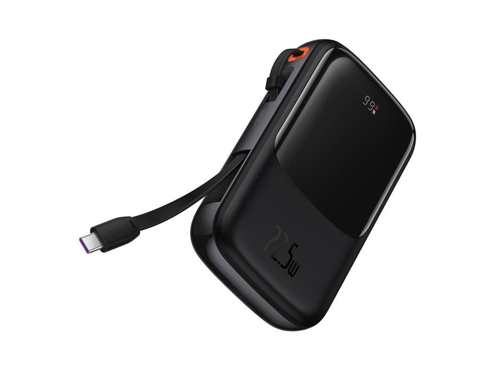 Baseus Qpow PRO with cable 10000mAh 22.5W (Black) Powerbank (Akku) - schwarz - 10000 mAh