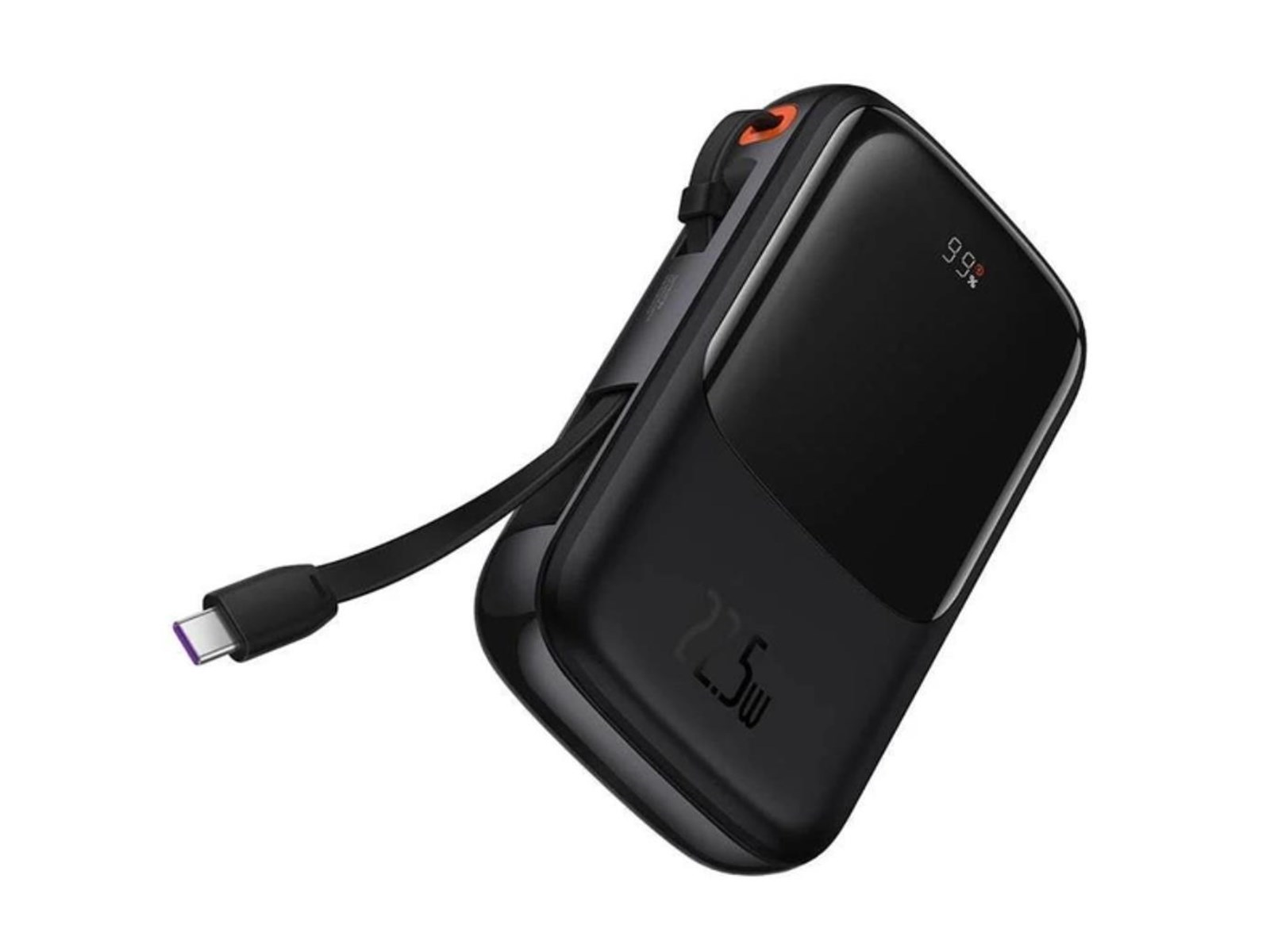 Baseus Qpow PRO with cable 10000mAh 22.5W (Black) Powerbank (Akku) - schwarz - 10000 mAh