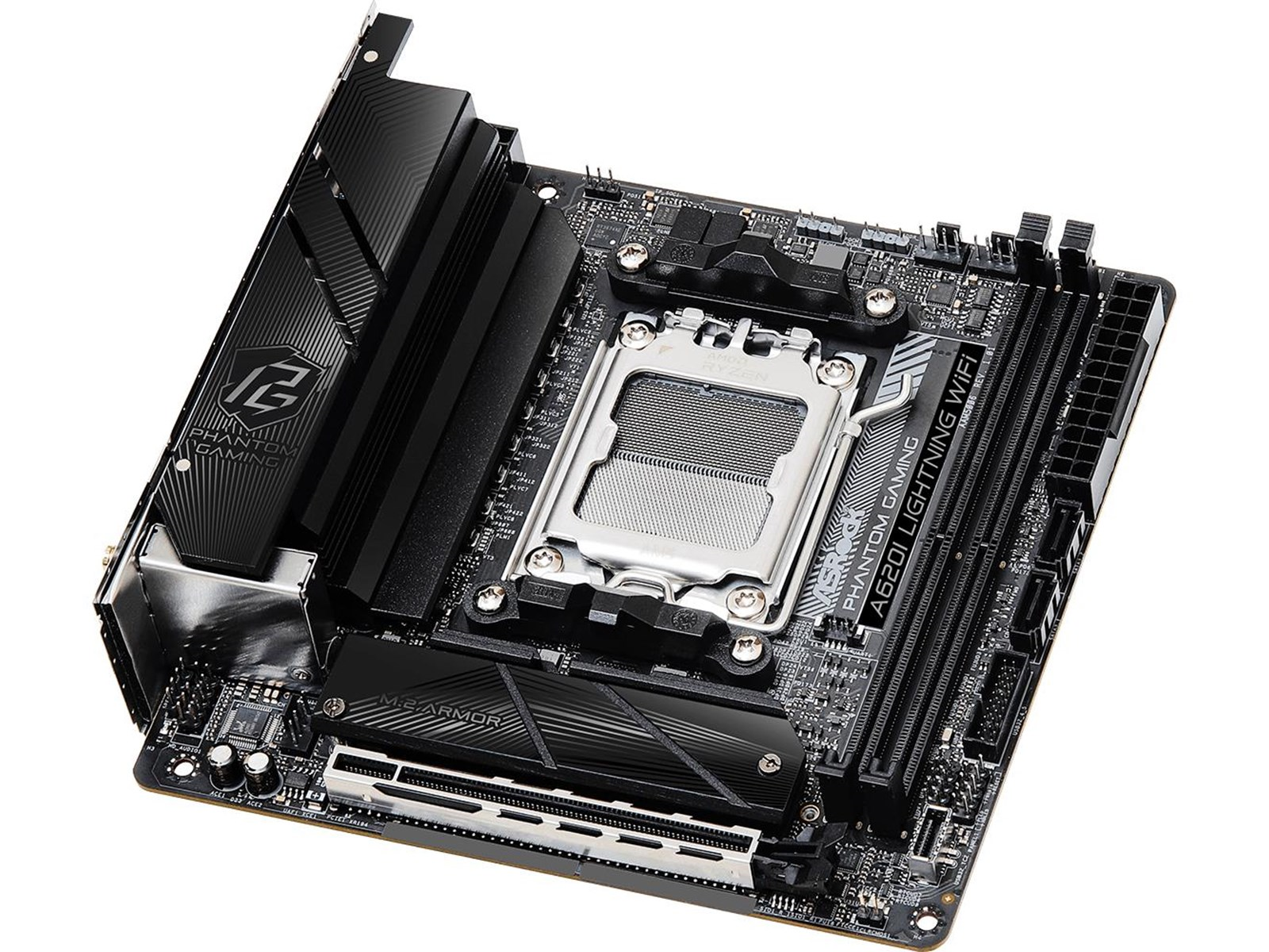 ASRock A620I LIGHTNING WIFI Mainboard - AMD A620 - AMD AM5 socket - DDR5 RAM - Mini-ITX
