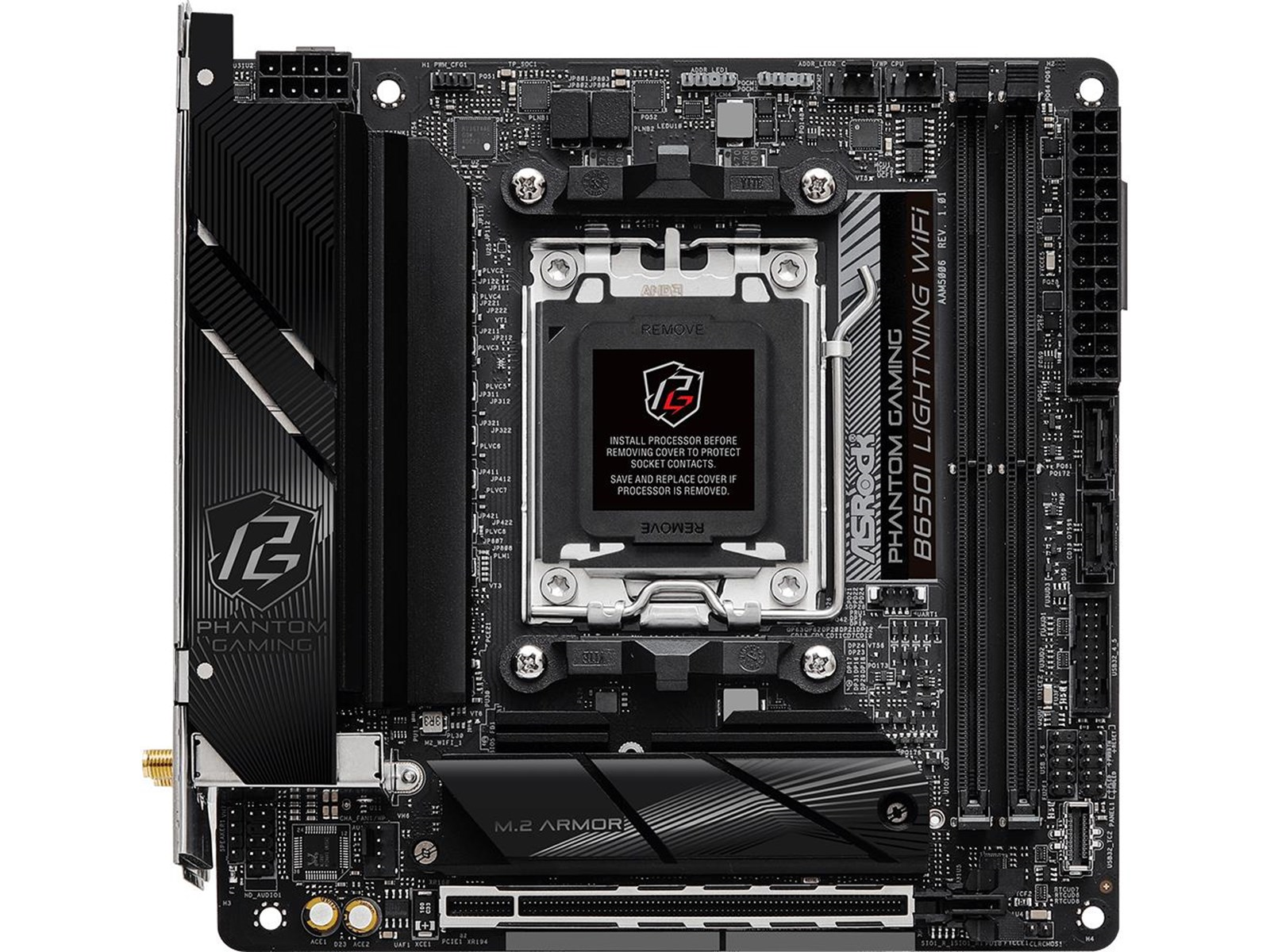 ASRock B650I LIGHTNING WIFI Mainboard - AMD B650 - AMD AM5 socket - DDR5 RAM - Mini-ITX