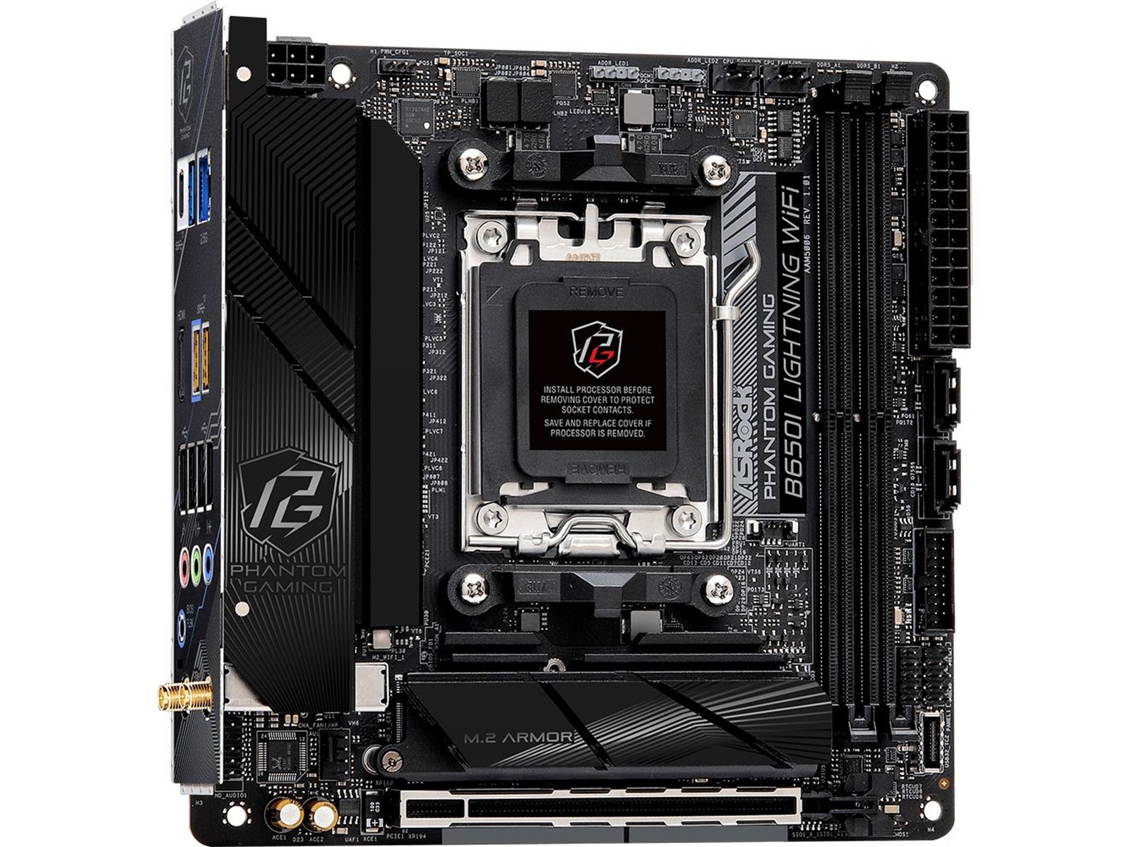 ASRock B650I LIGHTNING WIFI Mainboard - AMD B650 - AMD AM5 socket - DDR5 RAM - Mini-ITX
