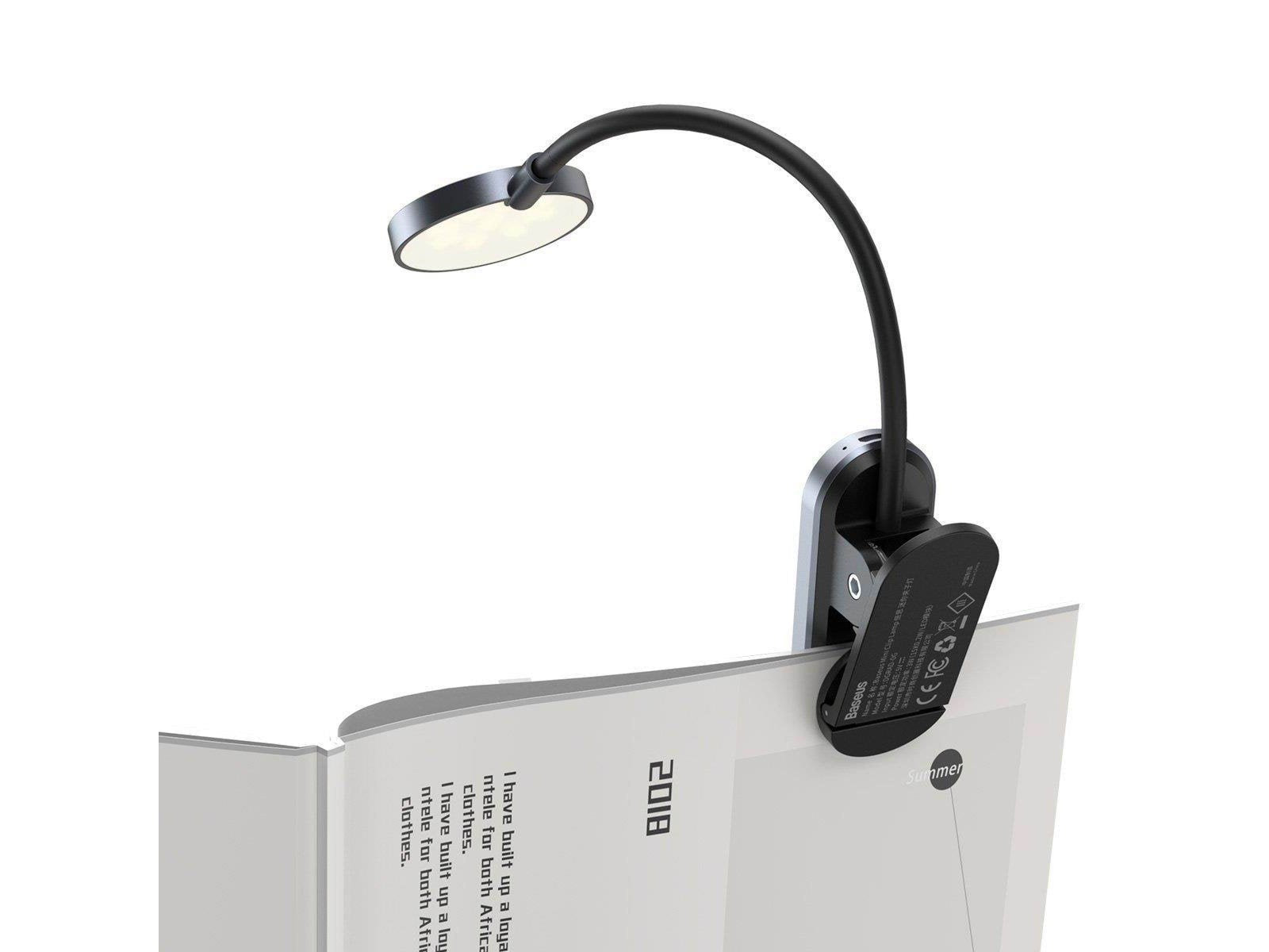 Baseus (DGRAD-0G) Comfort Reading Mini Clip Lamp (dark gray)