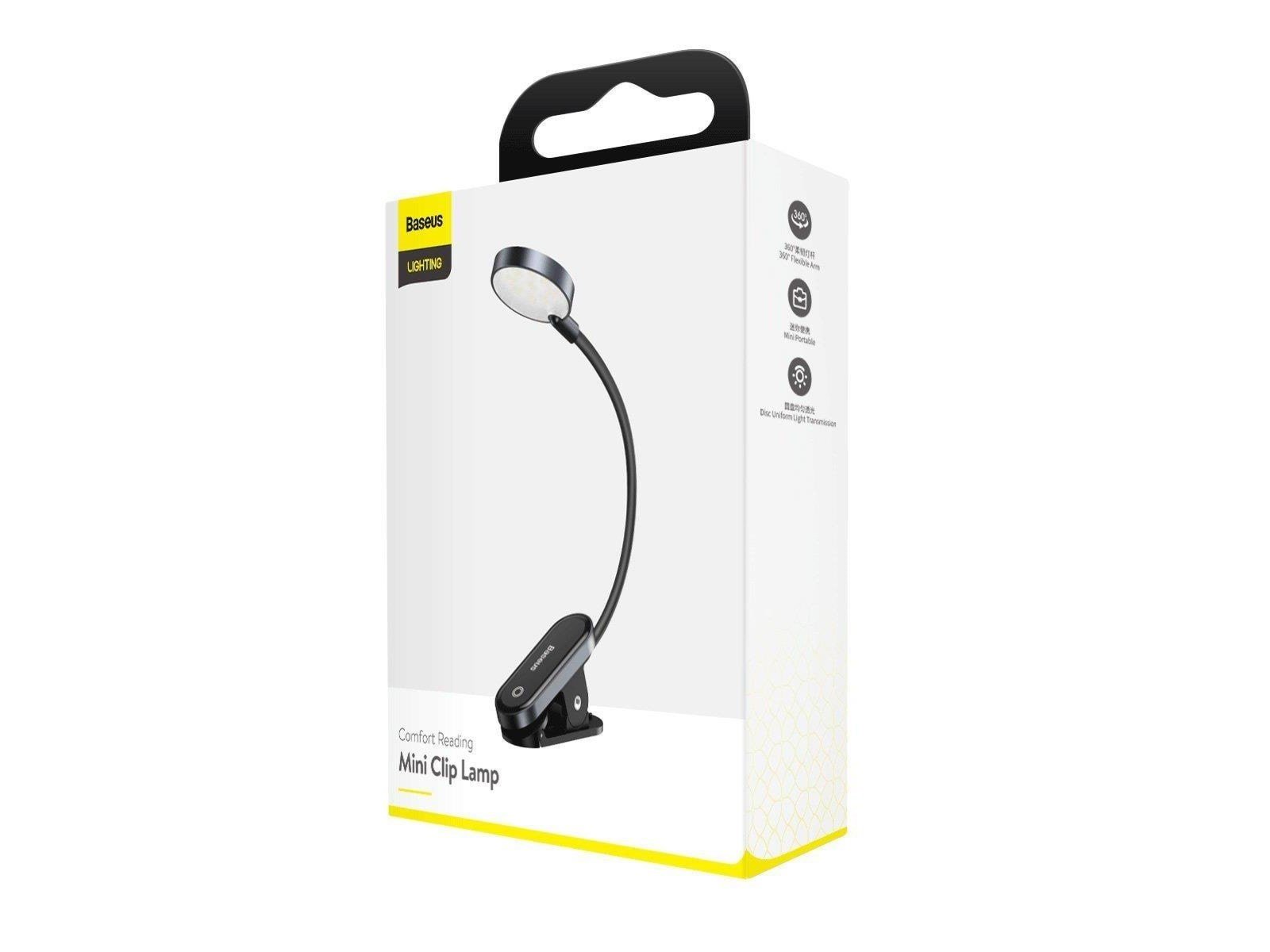 Baseus (DGRAD-0G) Comfort Reading Mini Clip Lamp (dark gray)
