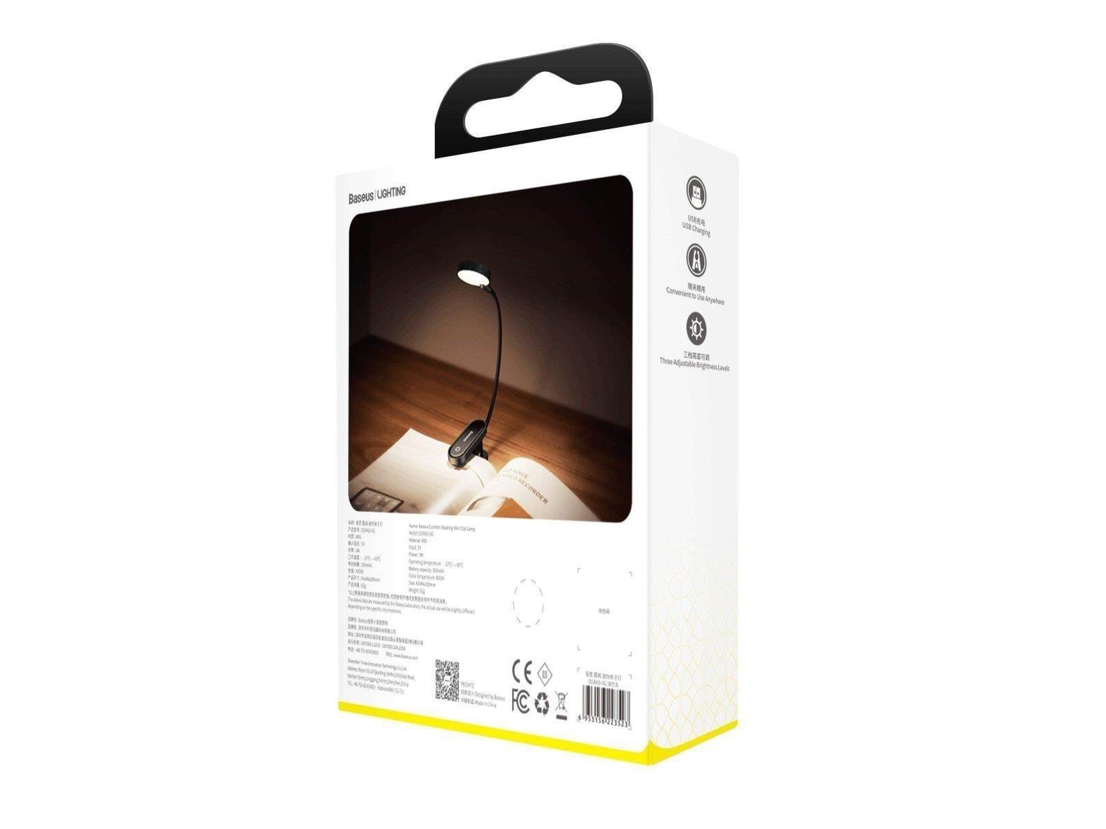 Baseus (DGRAD-0G) Comfort Reading Mini Clip Lamp (dark gray)
