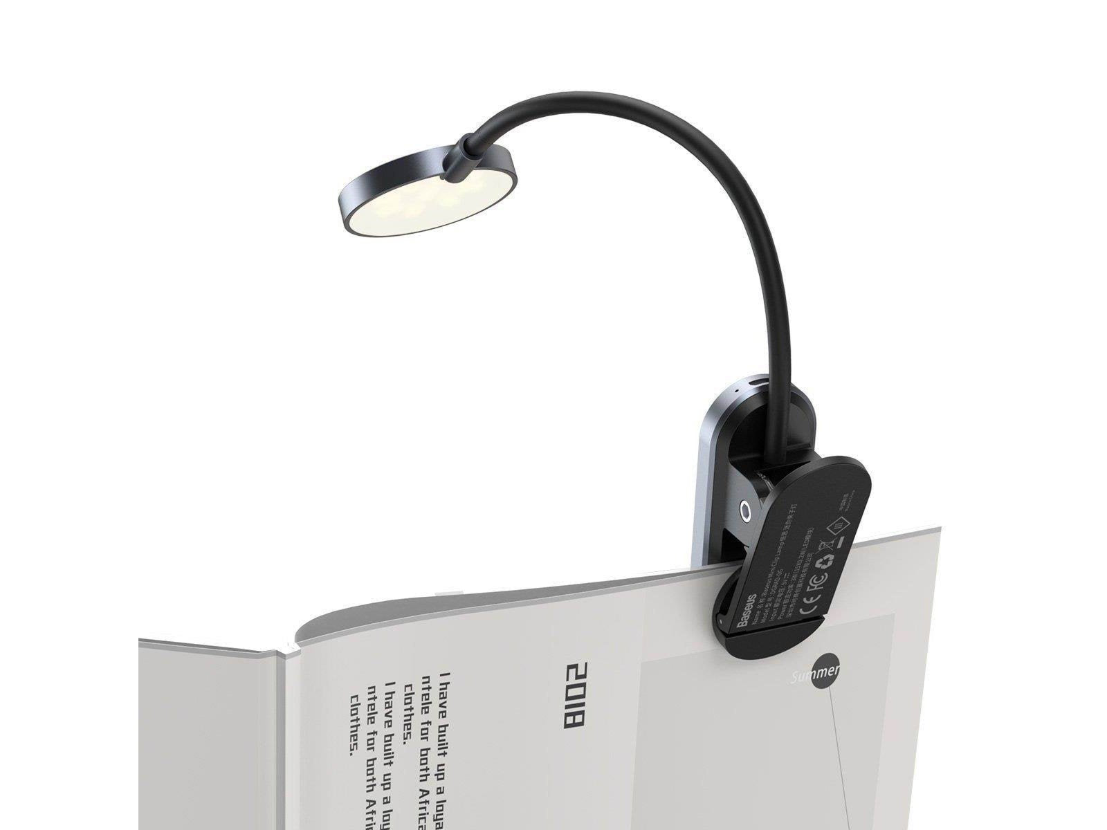 Baseus (DGRAD-0G) Comfort Reading Mini Clip Lamp (dark gray)