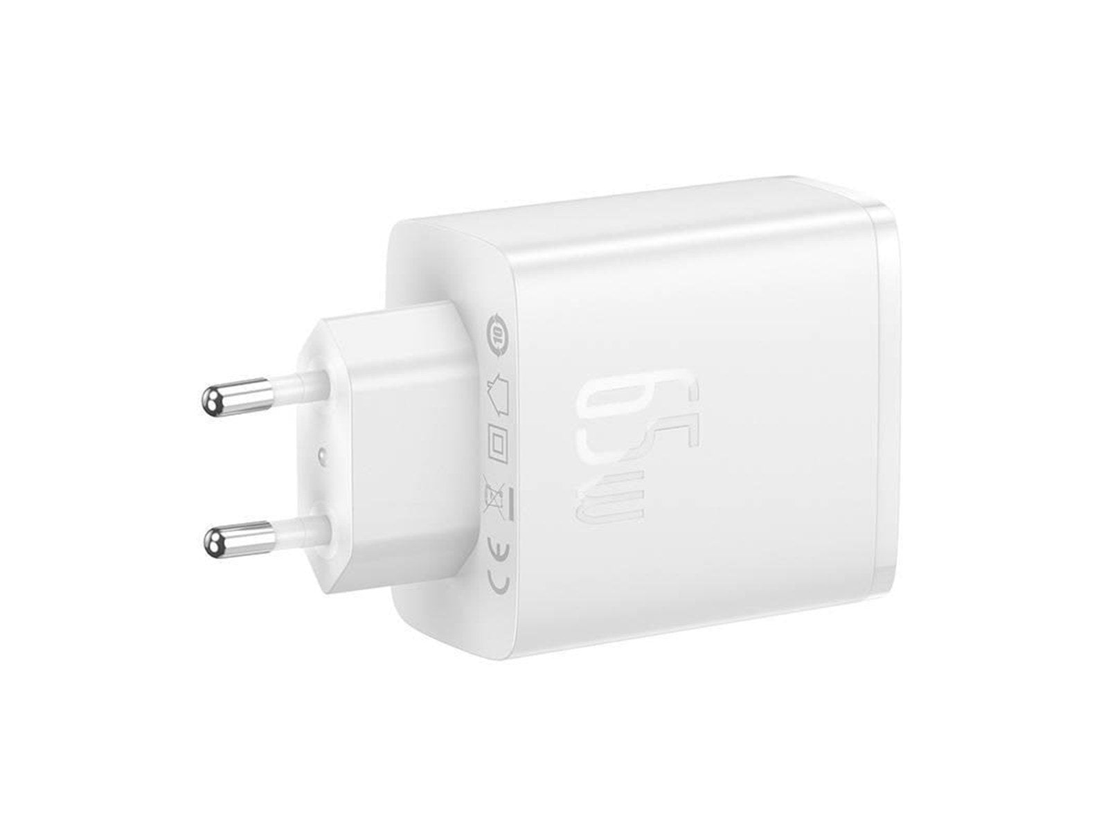Baseus Wall charger  OS-Cube Pro 2xUSB-C + USB 65W (white)