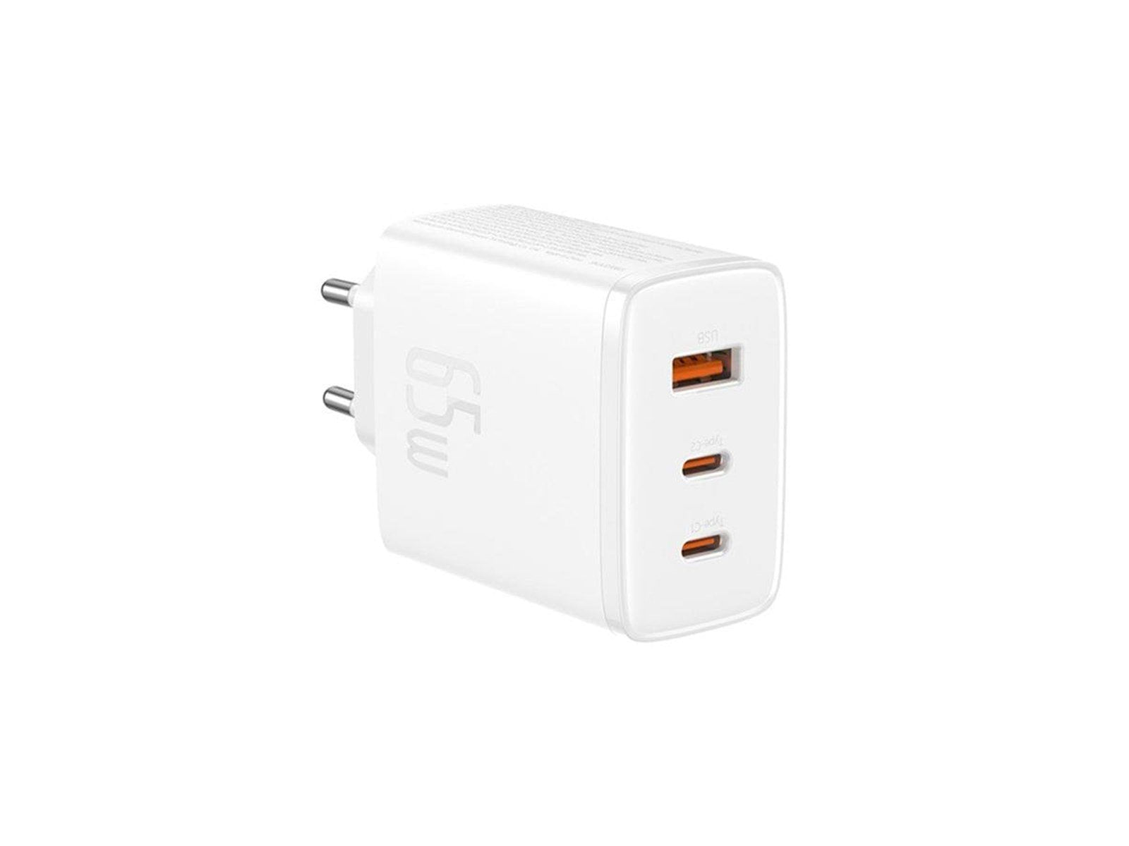 Baseus Wall charger  OS-Cube Pro 2xUSB-C + USB 65W (white)