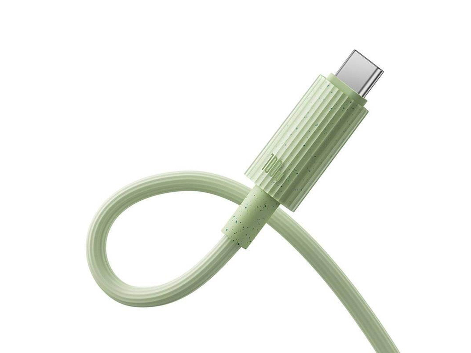 Baseus Fast Charging cable  USB-C to USB-C Habitat Series 2m 100W (green)