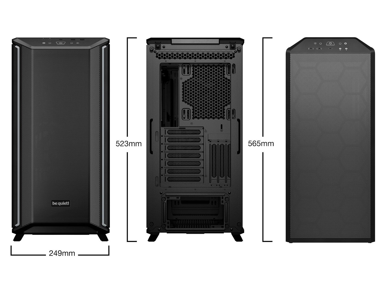 be quiet! DARK BASE 701 Black - Gehäuse - Desktop - Schwarz