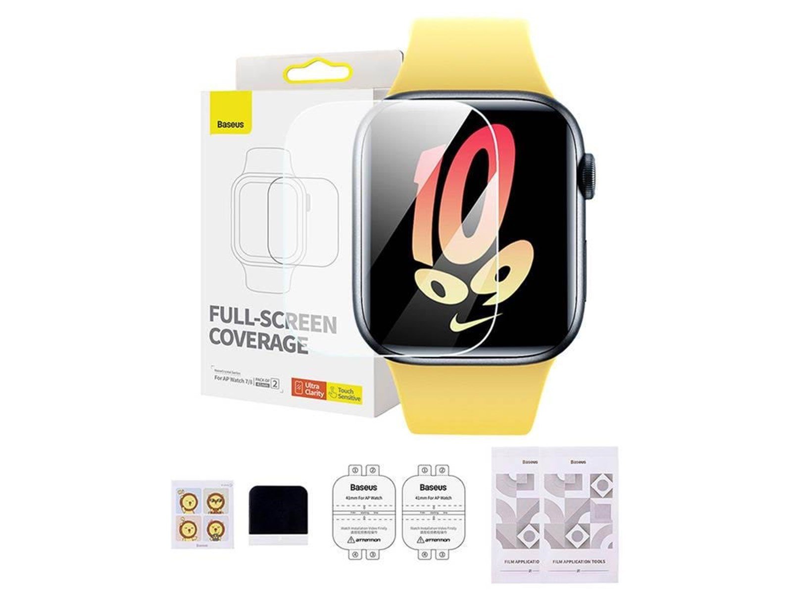 Baseus 41mm Protective Film for AP Watch 7/8 Clear