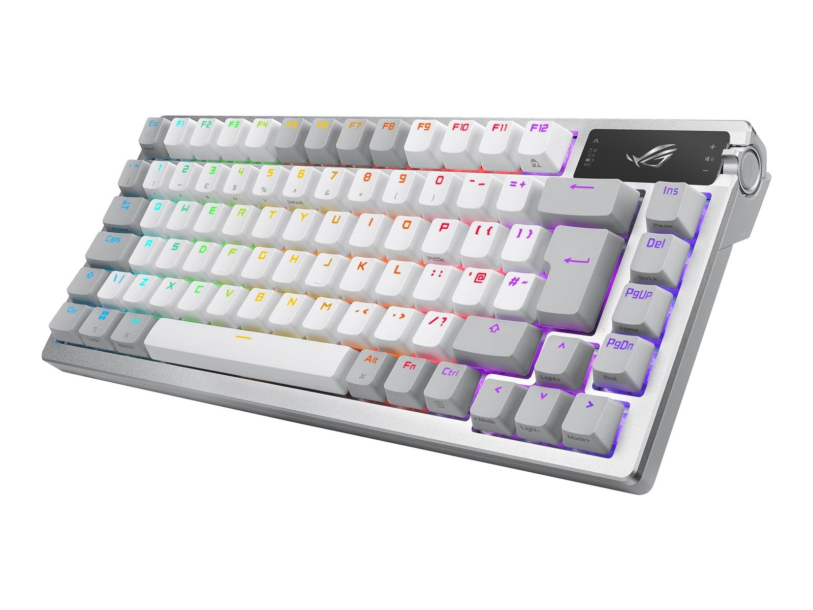 ASUS ROG AZOTH 75% Wireless DIY Custom RGB - Gaming Tastaturen - ohne Numpad - Deutsch - Weiss