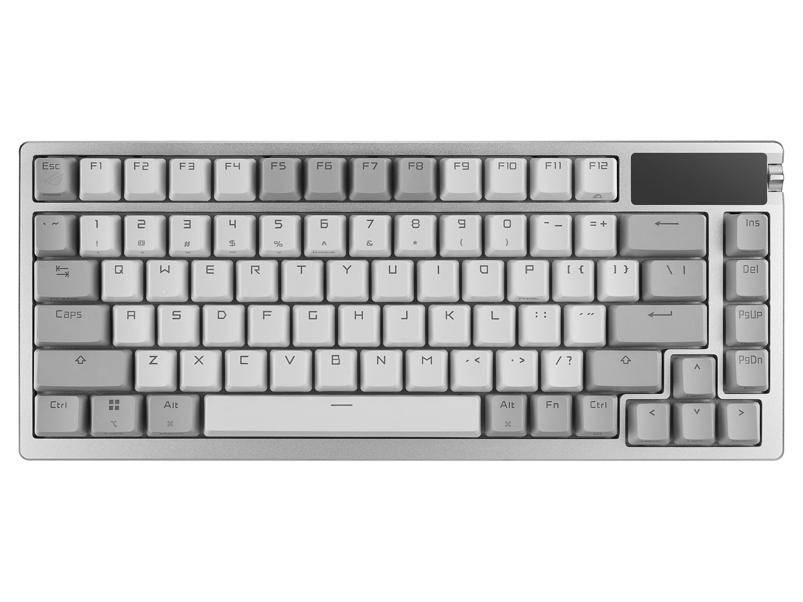 ASUS ROG AZOTH 75% Wireless DIY Custom RGB - Gaming Tastaturen - ohne Numpad - Deutsch - Weiss