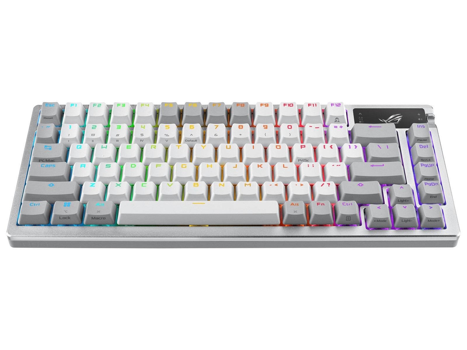 ASUS ROG AZOTH 75% Wireless DIY Custom RGB - Gaming Tastaturen - ohne Numpad - Deutsch - Weiss