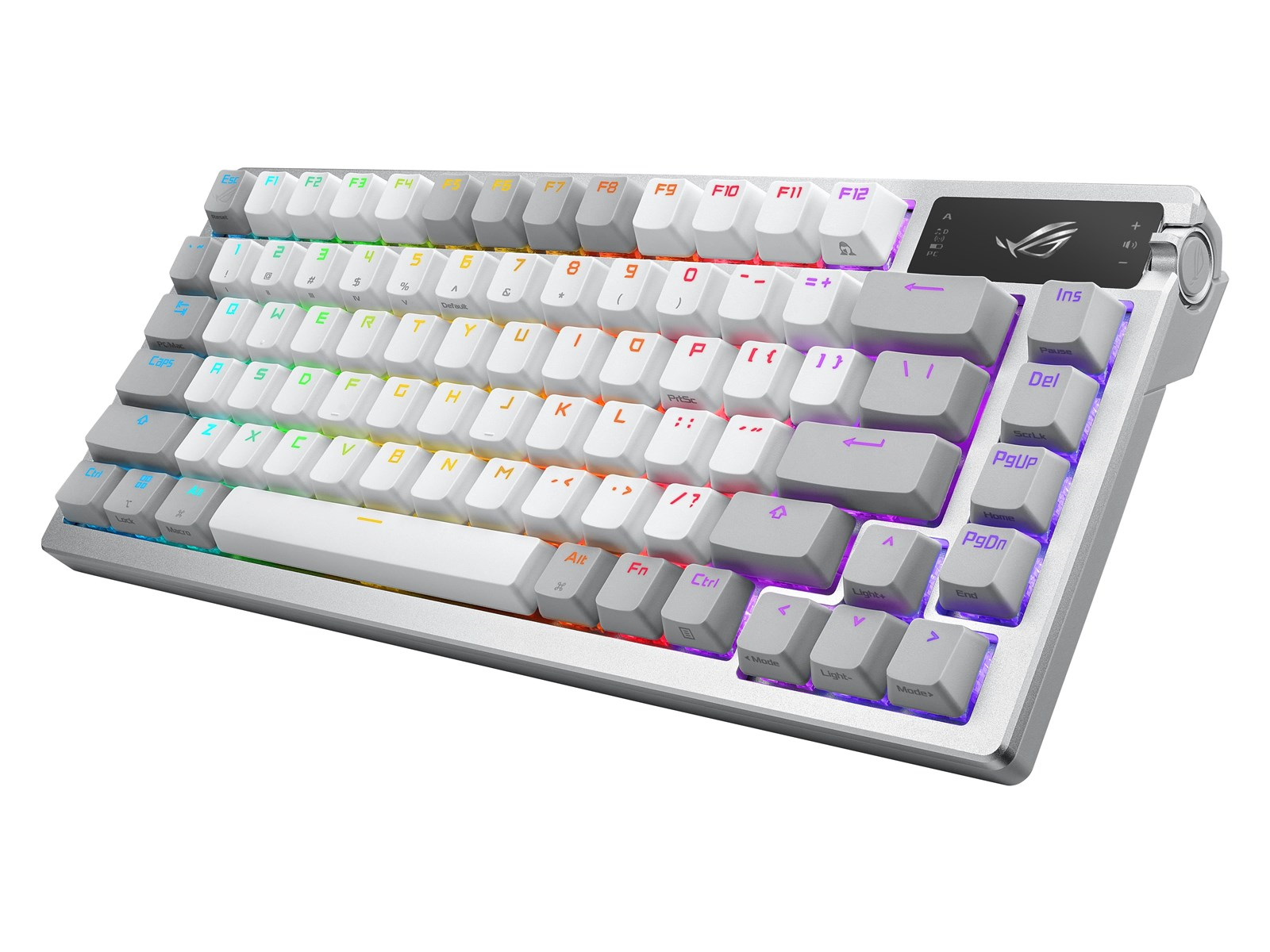 ASUS ROG AZOTH 75% Wireless DIY Custom RGB - Gaming Tastaturen - ohne Numpad - Deutsch - Weiss