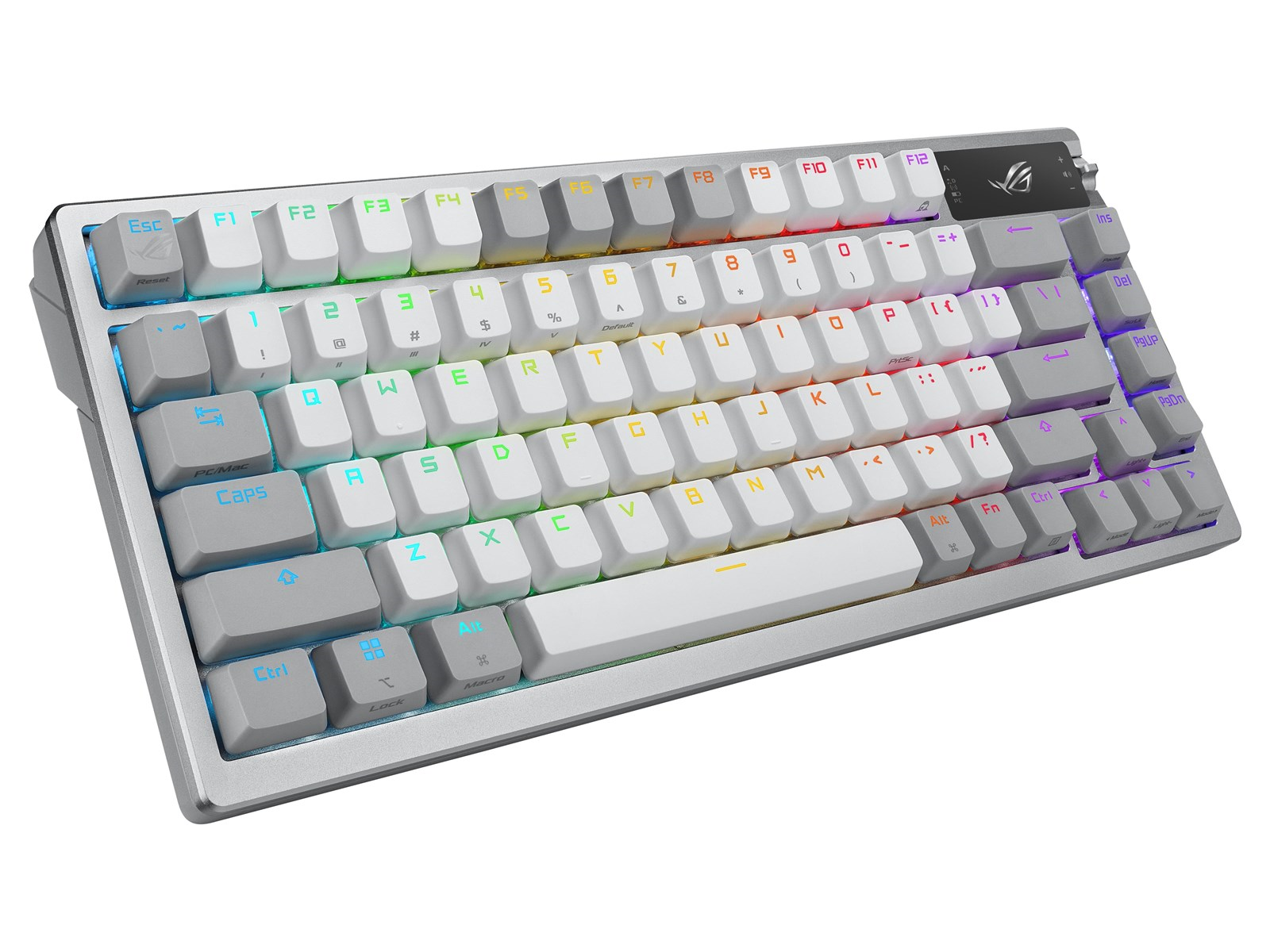 ASUS ROG AZOTH 75% Wireless DIY Custom RGB - Gaming Tastaturen - ohne Numpad - Deutsch - Weiss