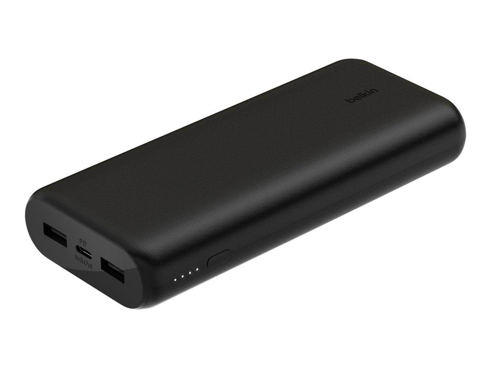 Belkin BoostCharge power bank - 2 x USB 24 pin USB-C - 20 Watt Powerbank (Akku) - schwarz - 20000 mAh