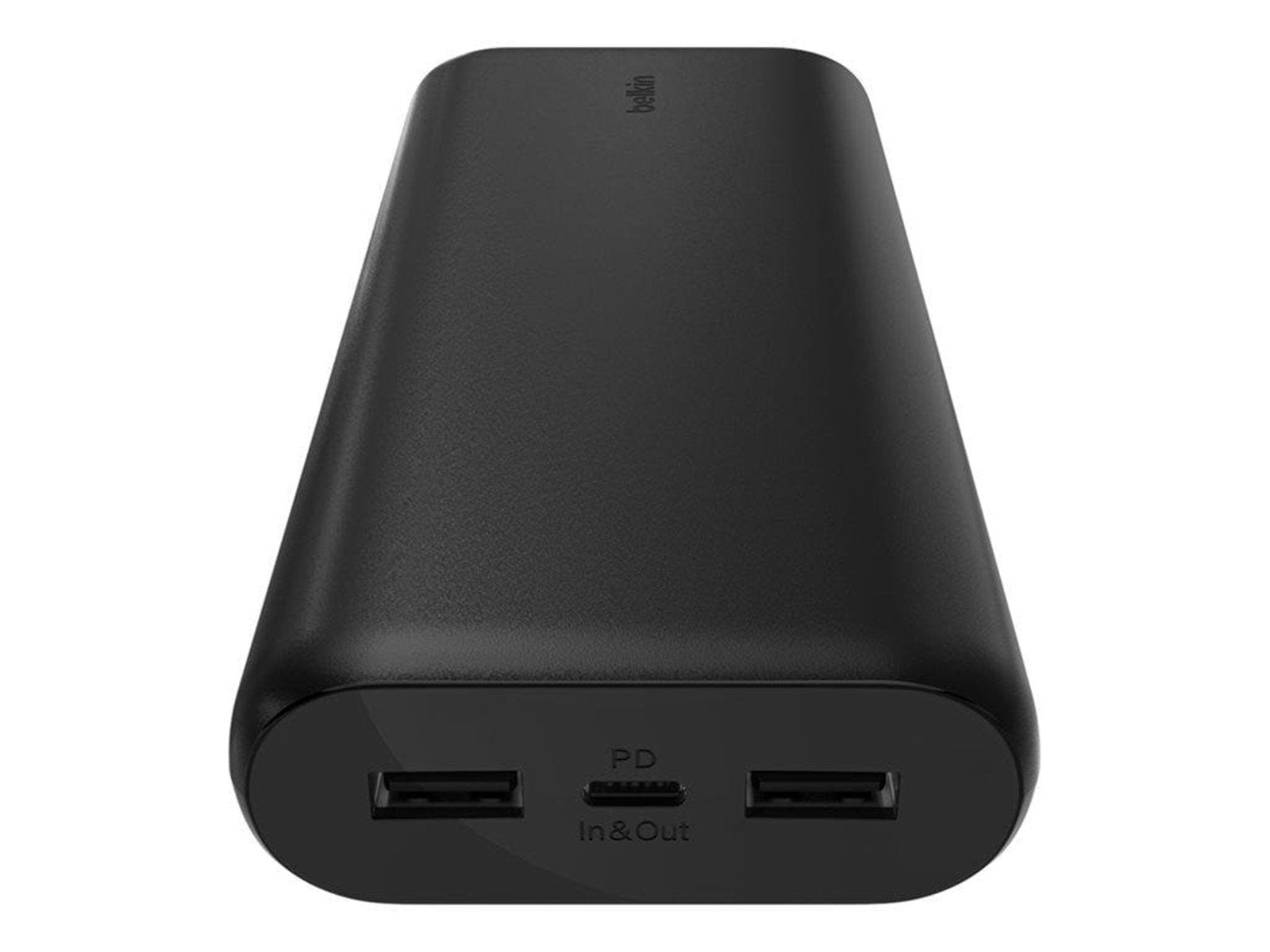Belkin BoostCharge power bank - 2 x USB 24 pin USB-C - 20 Watt Powerbank (Akku) - schwarz - 20000 mAh