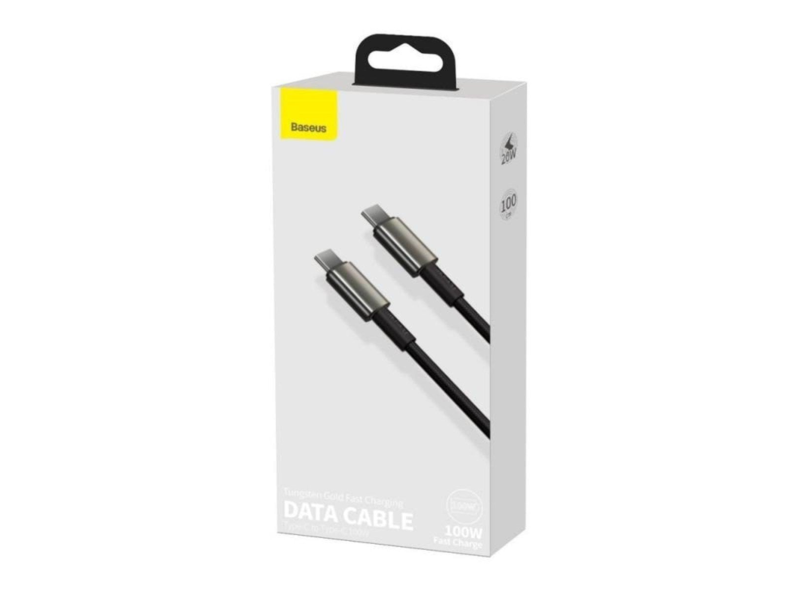 Baseus Tungsten Gold Cable Type-C to Type-C 100W 1m (black)