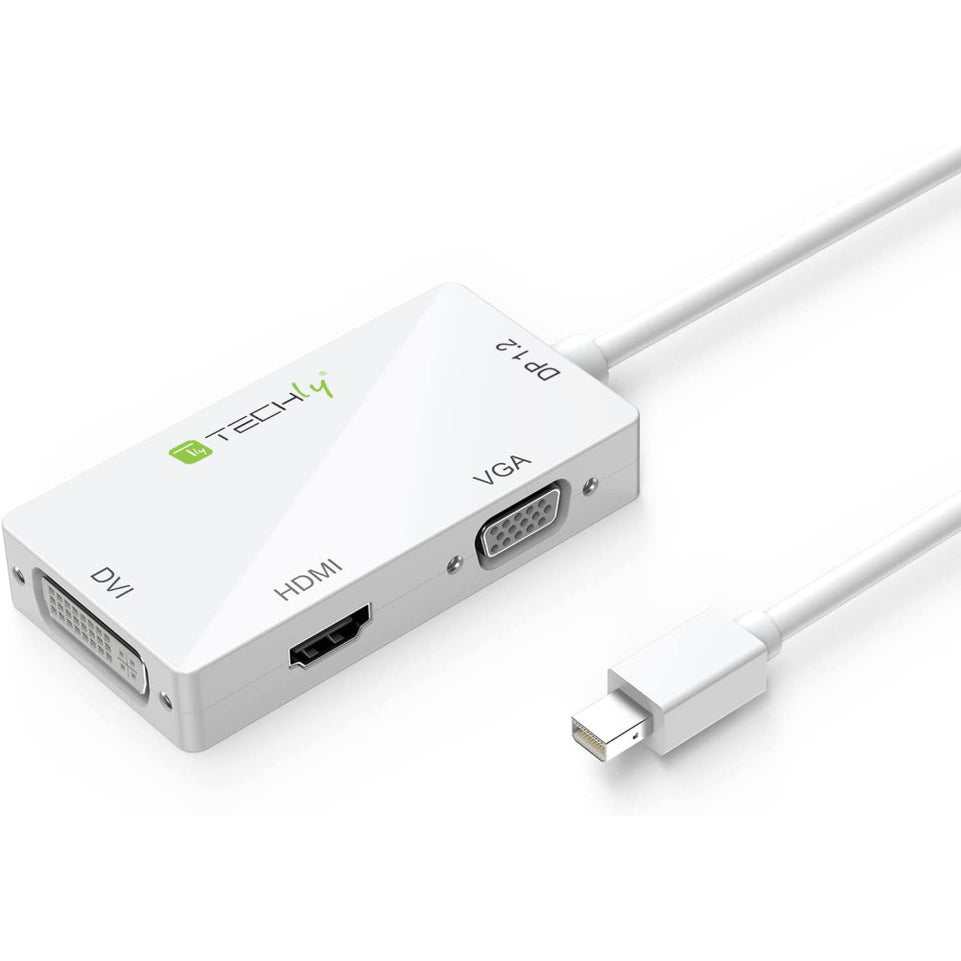 Techly Adapter 3 in 1mini DisplayPort to HDMI/DVI/VGA