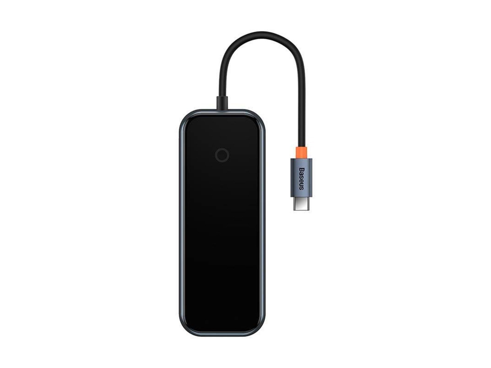 Baseus Adapter 4w1 Hub USB-C na 4xUSB 3.0 (Dark Grey) USB-Hubs - USB 3.0 - 4 - Grau