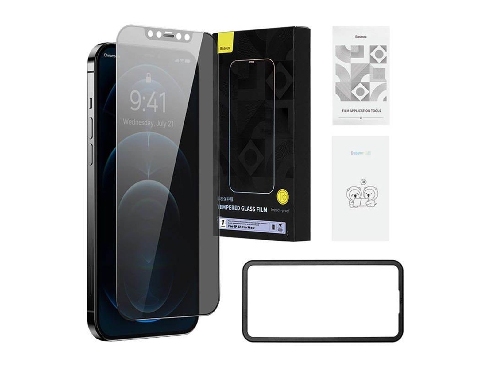 Baseus Tempered glass 0.3mm  for iPhone 12 Pro Max