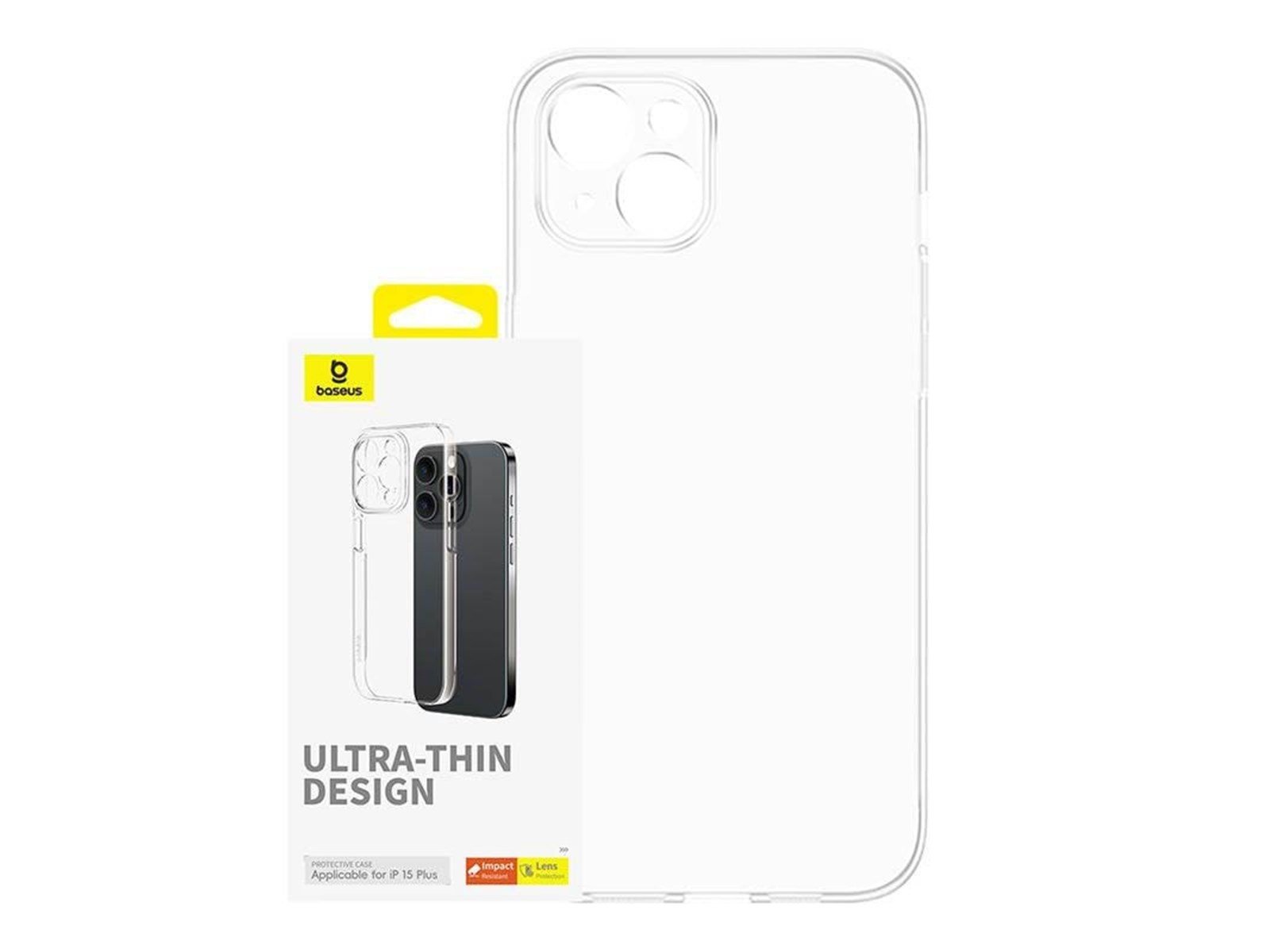 Baseus Phone Case for iPhone 15 Plus  OS-Lucent Series (Clear)