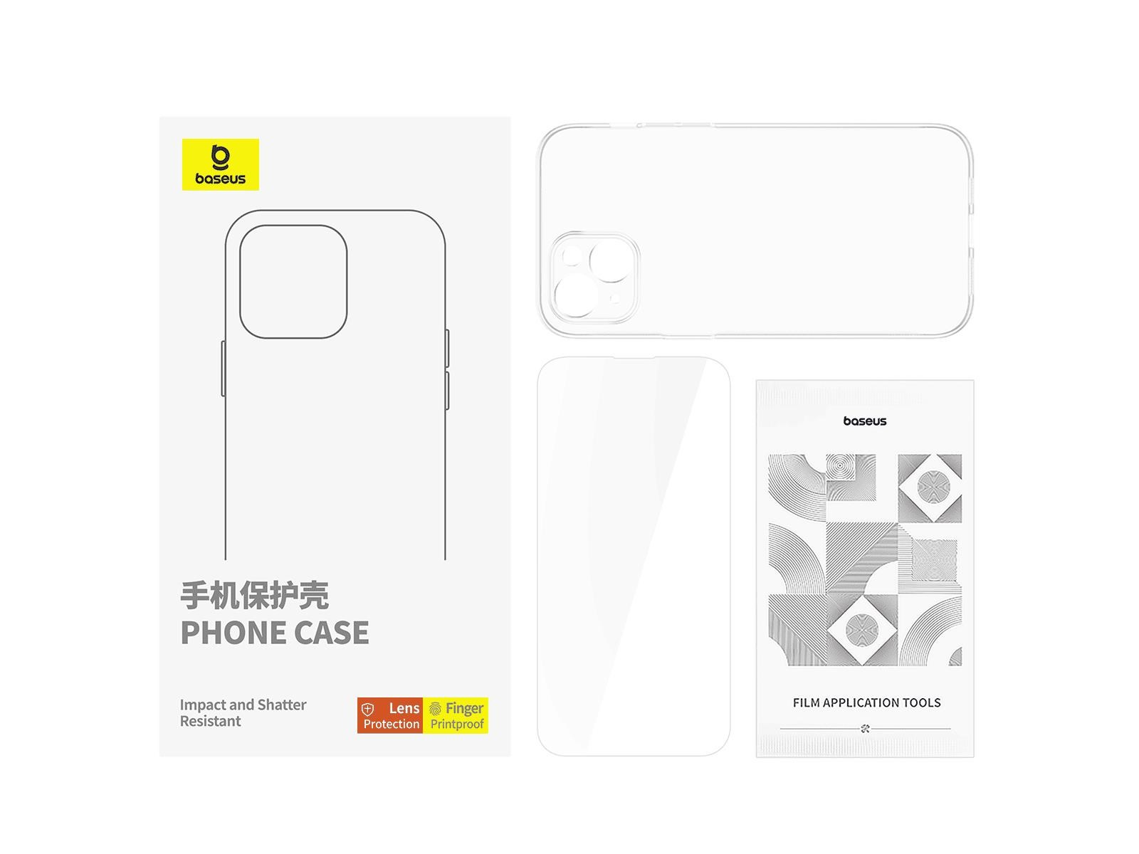 Baseus Magnetic Phone Case for iPhone 15 Plus  OS-Lucent Series (Clear)