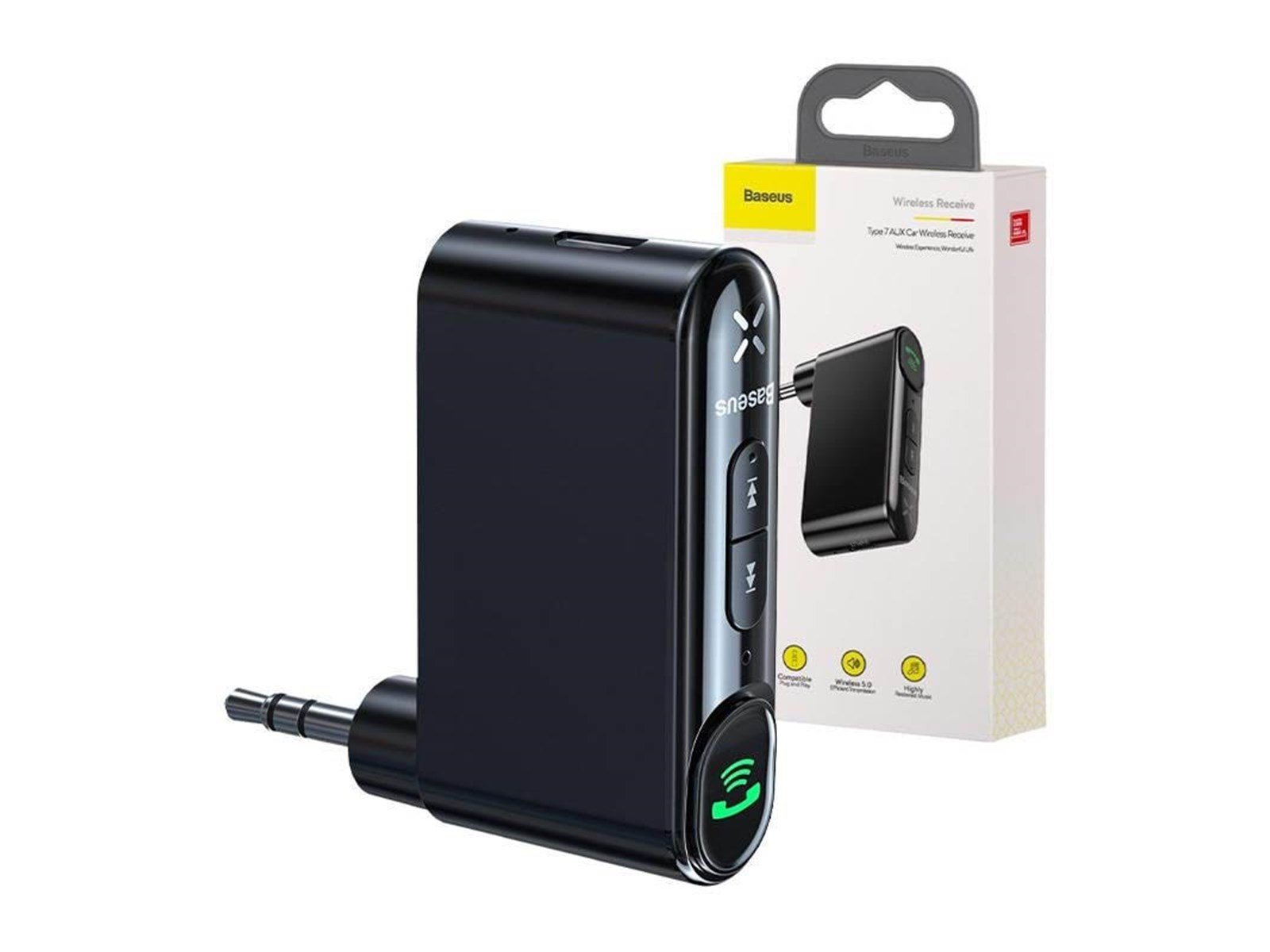 Baseus Qiyin AUX Car Bluetooth Receiver Black