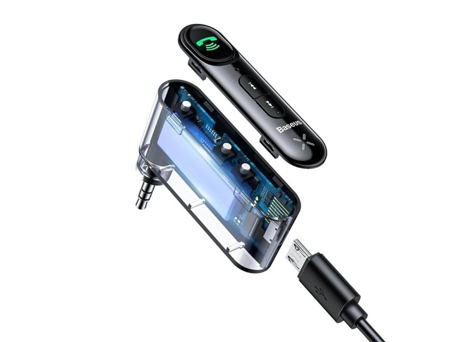Baseus Qiyin AUX Car Bluetooth Receiver Black