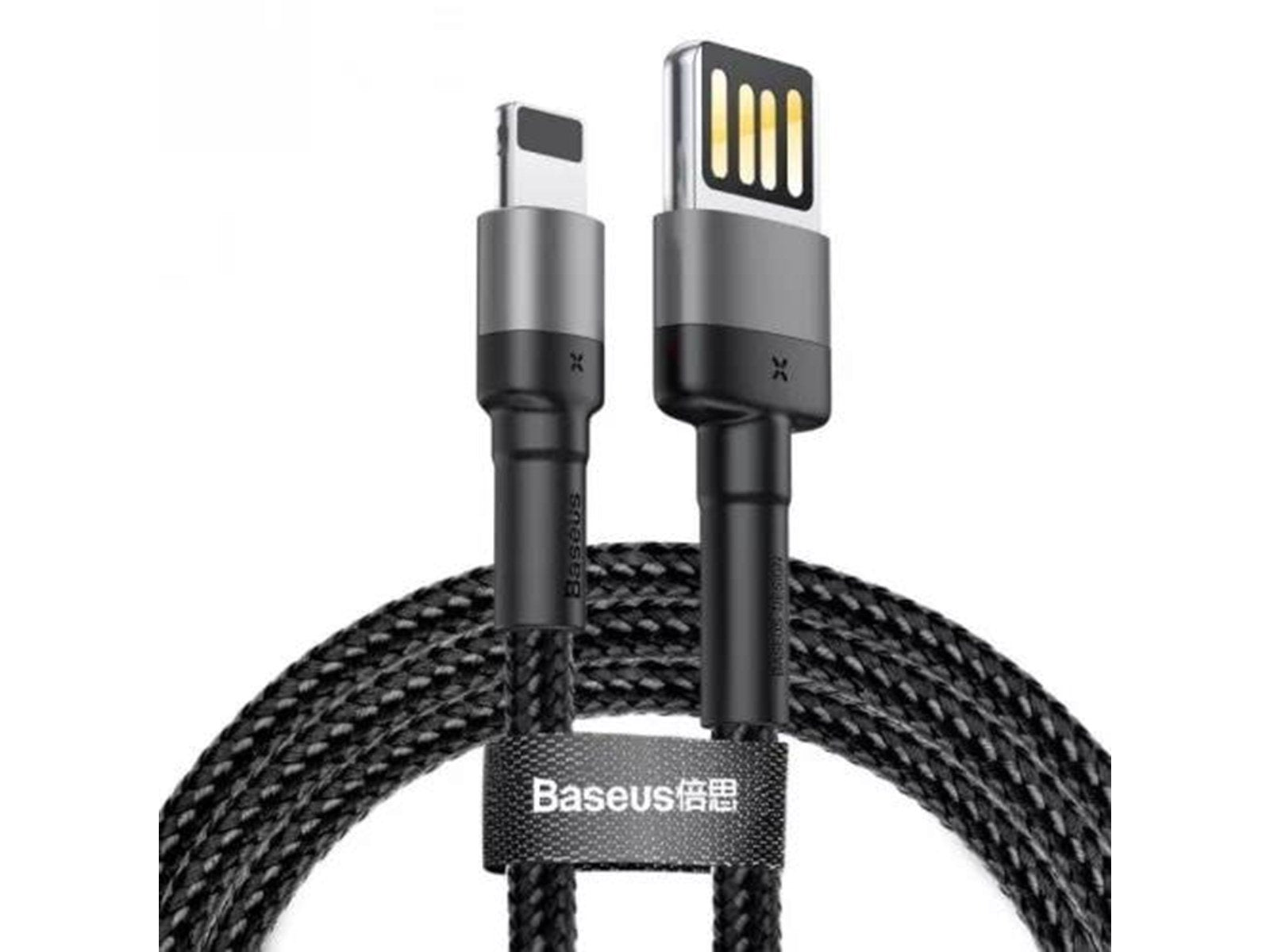Baseus Cafule Double-sided USB Lightning Cable 1.5A 2m (Gray+Black)