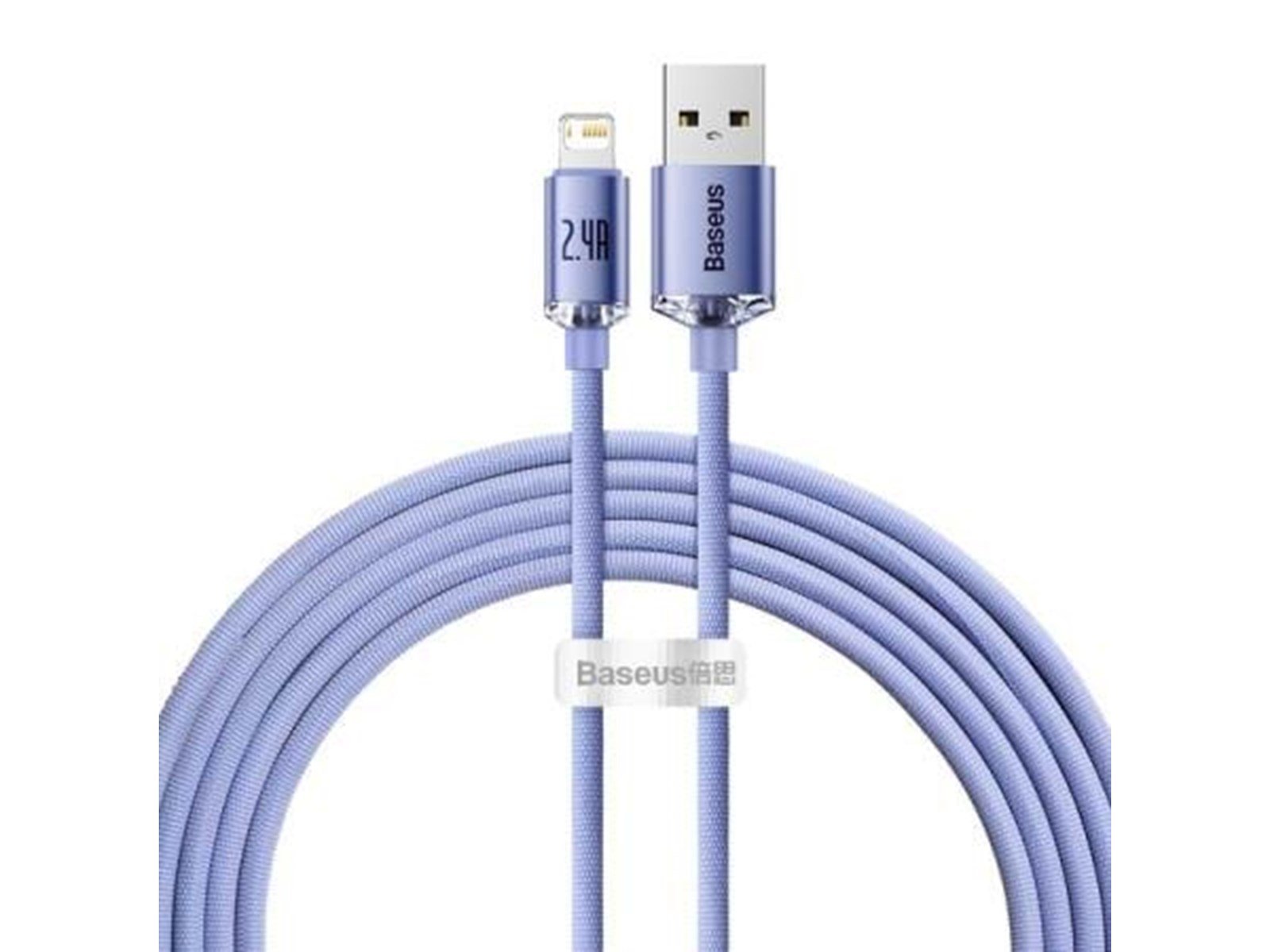 Baseus Crystal Shine cable USB to Lightning 2.4A 2m (purple)