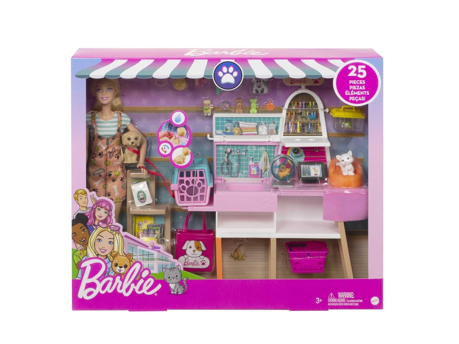 Barbie Doll And Pet Boutique Playset - Blonde