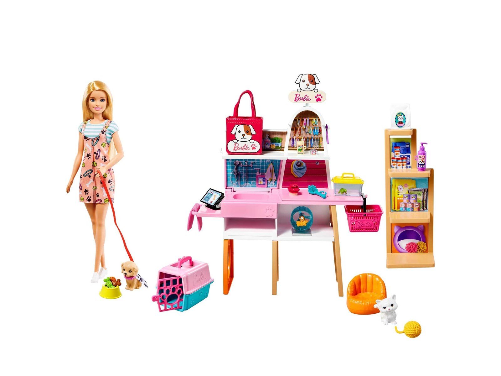 Barbie Doll And Pet Boutique Playset - Blonde